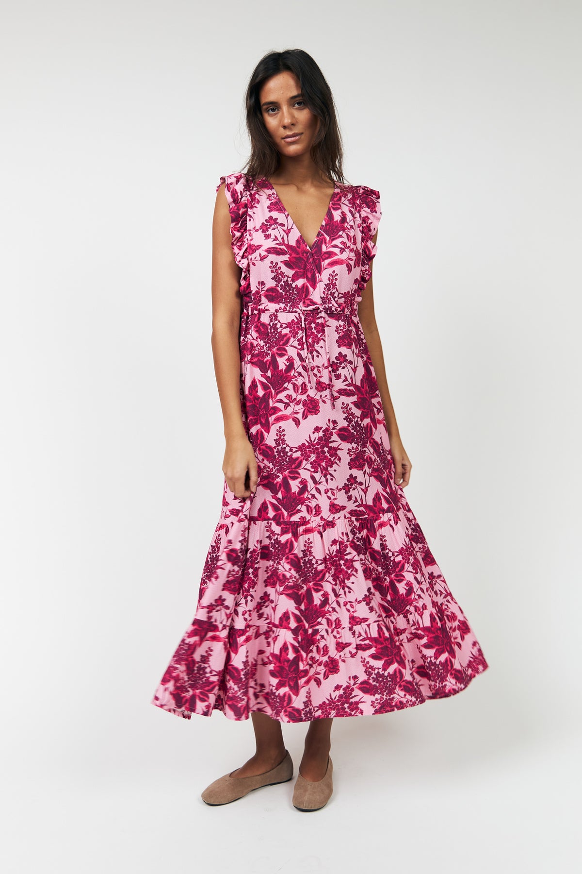 SamoLL Midi Dress - 51 Pink