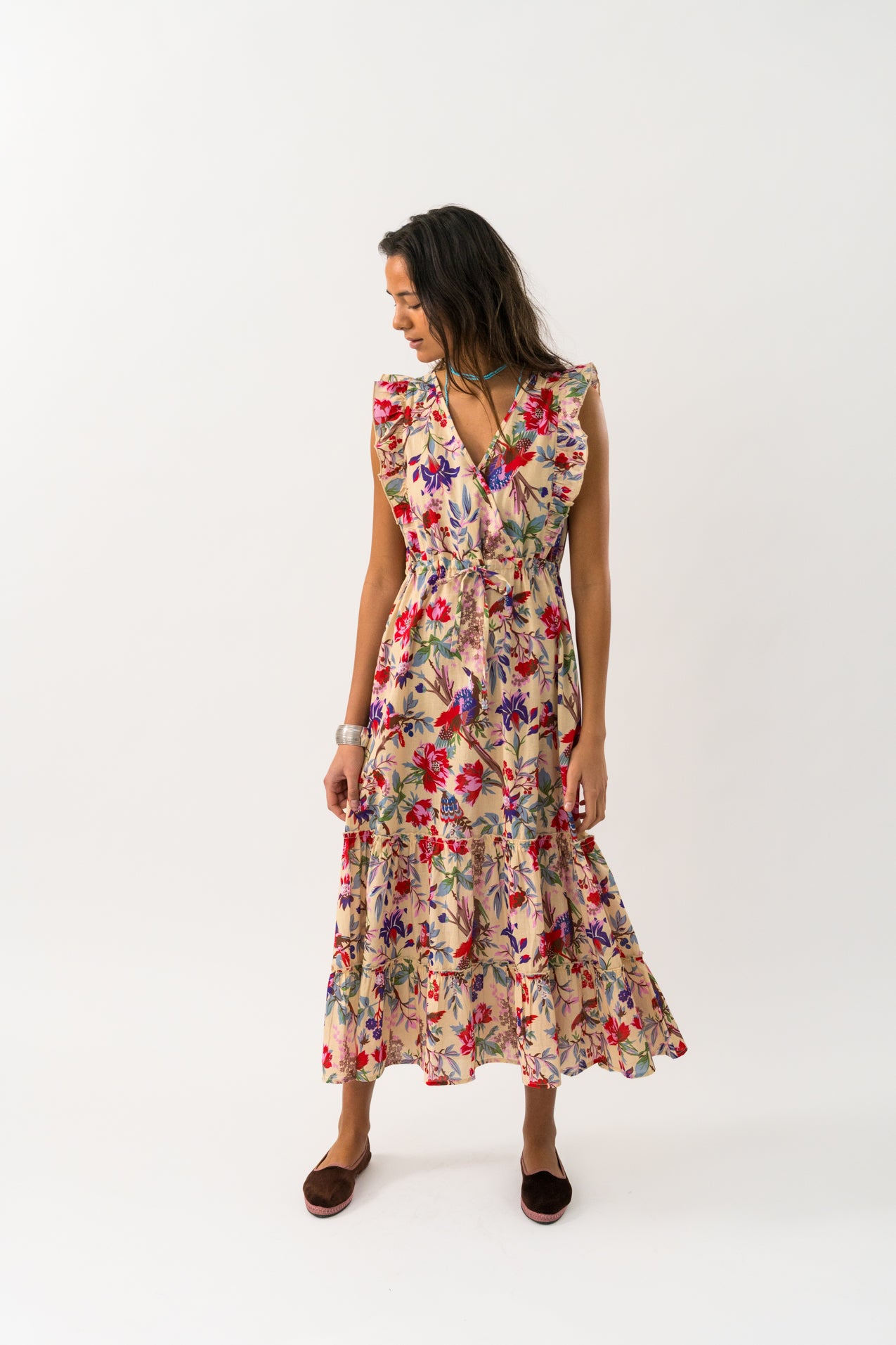 SamoLL Midi Dress - Flower Print