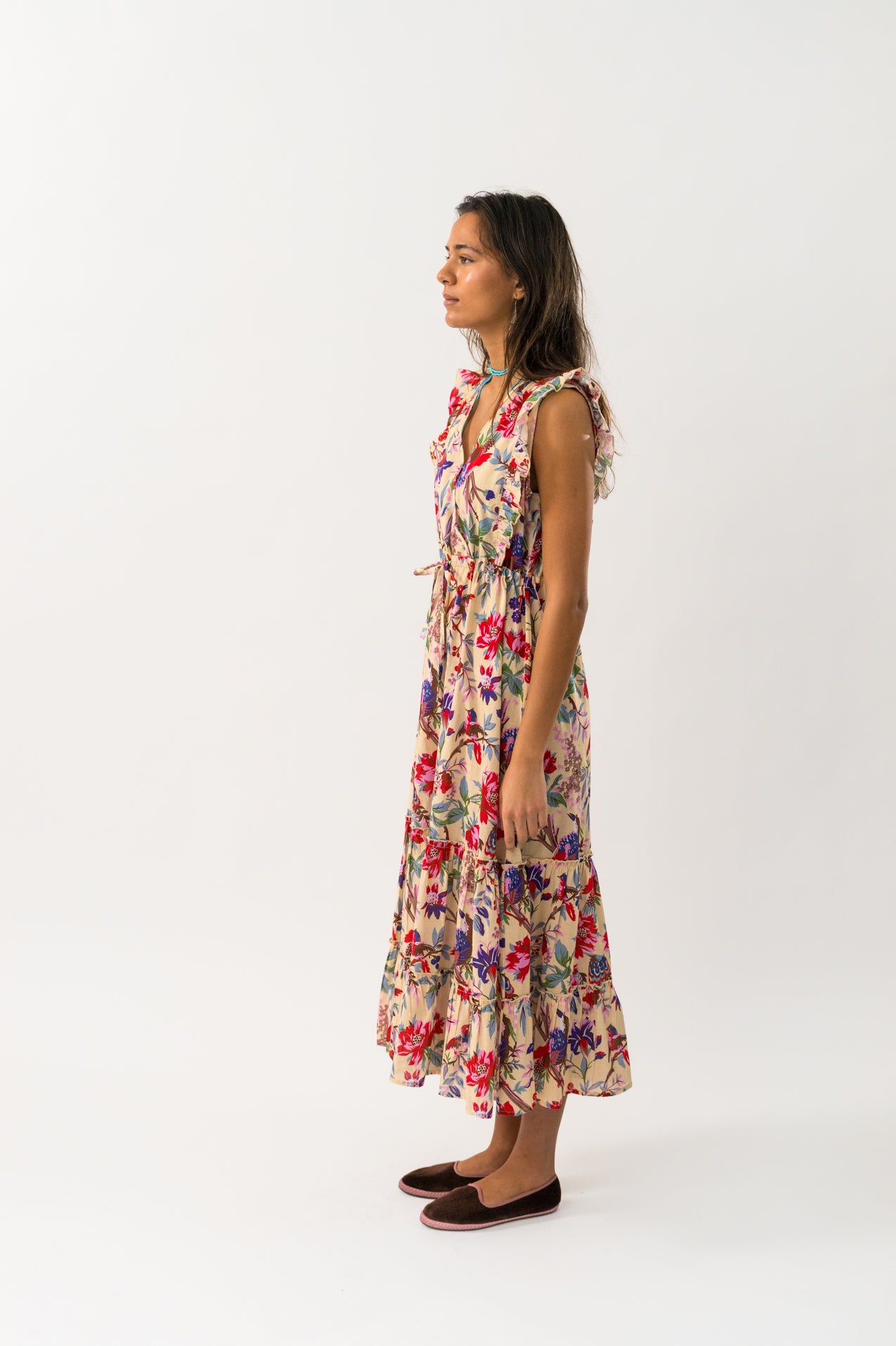 SamoLL Midi Dress - Flower Print