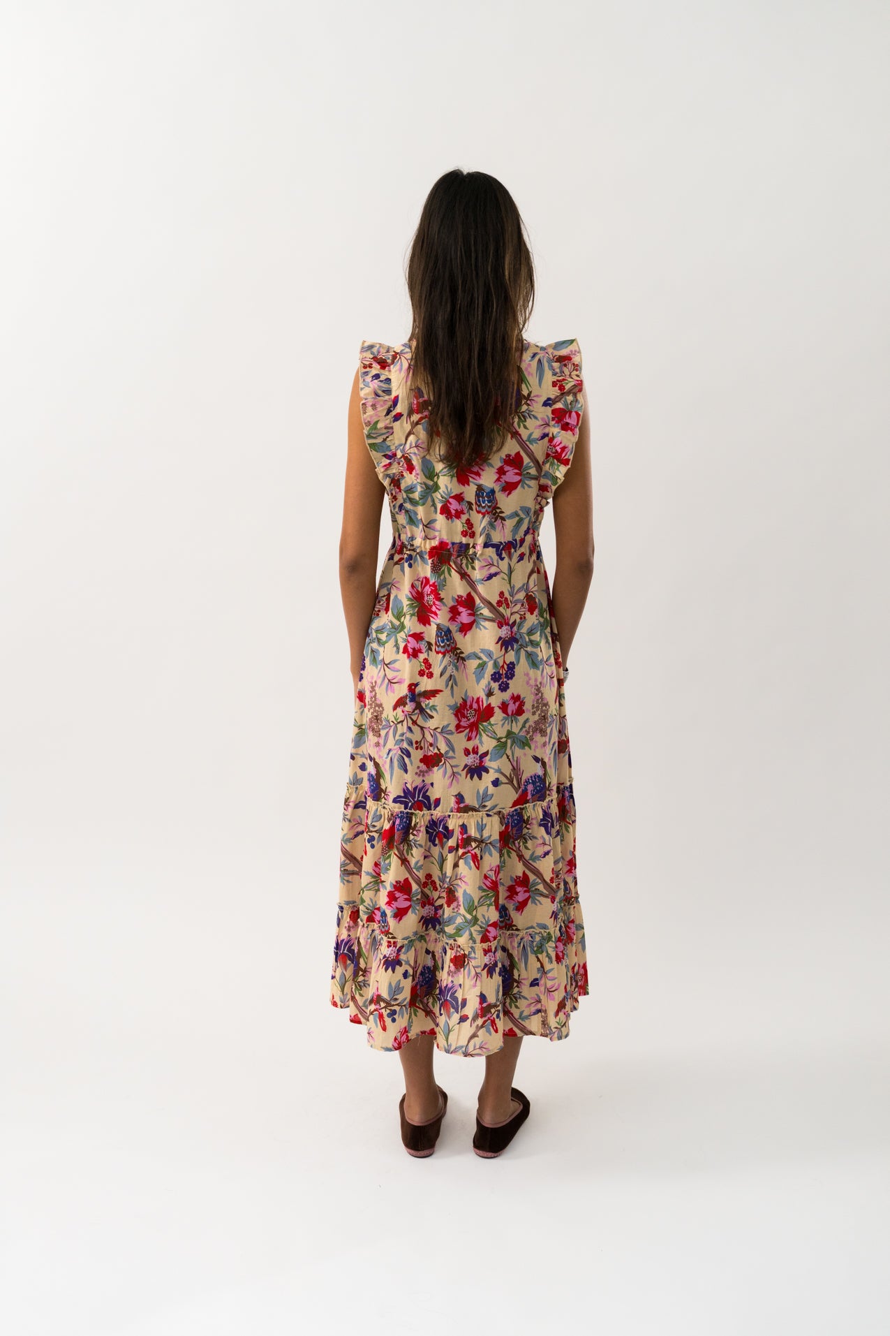 SamoLL Midi Dress - Flower Print