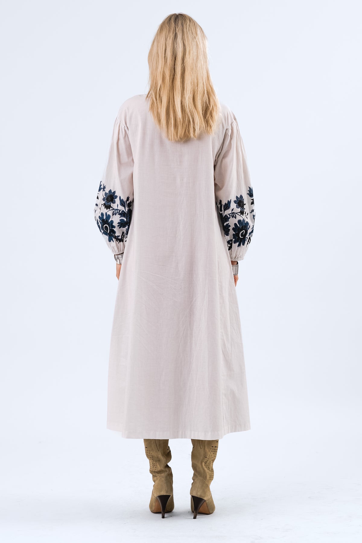 Lollys Laundry SiloLL Maxi Dress 3/4 Dress 02 Creme
