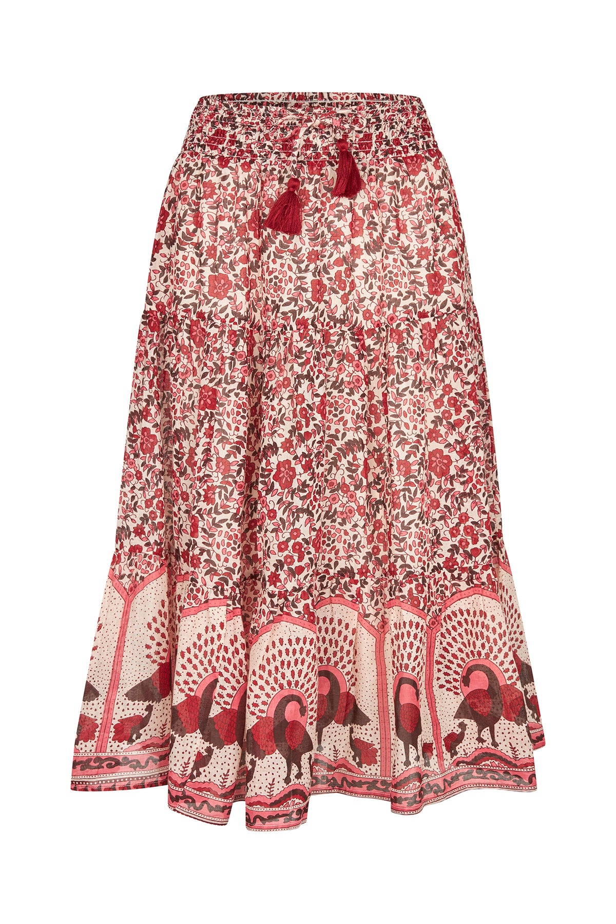 Lollys Laundry SunnyLL Midi Skirt Skirt 30 Red