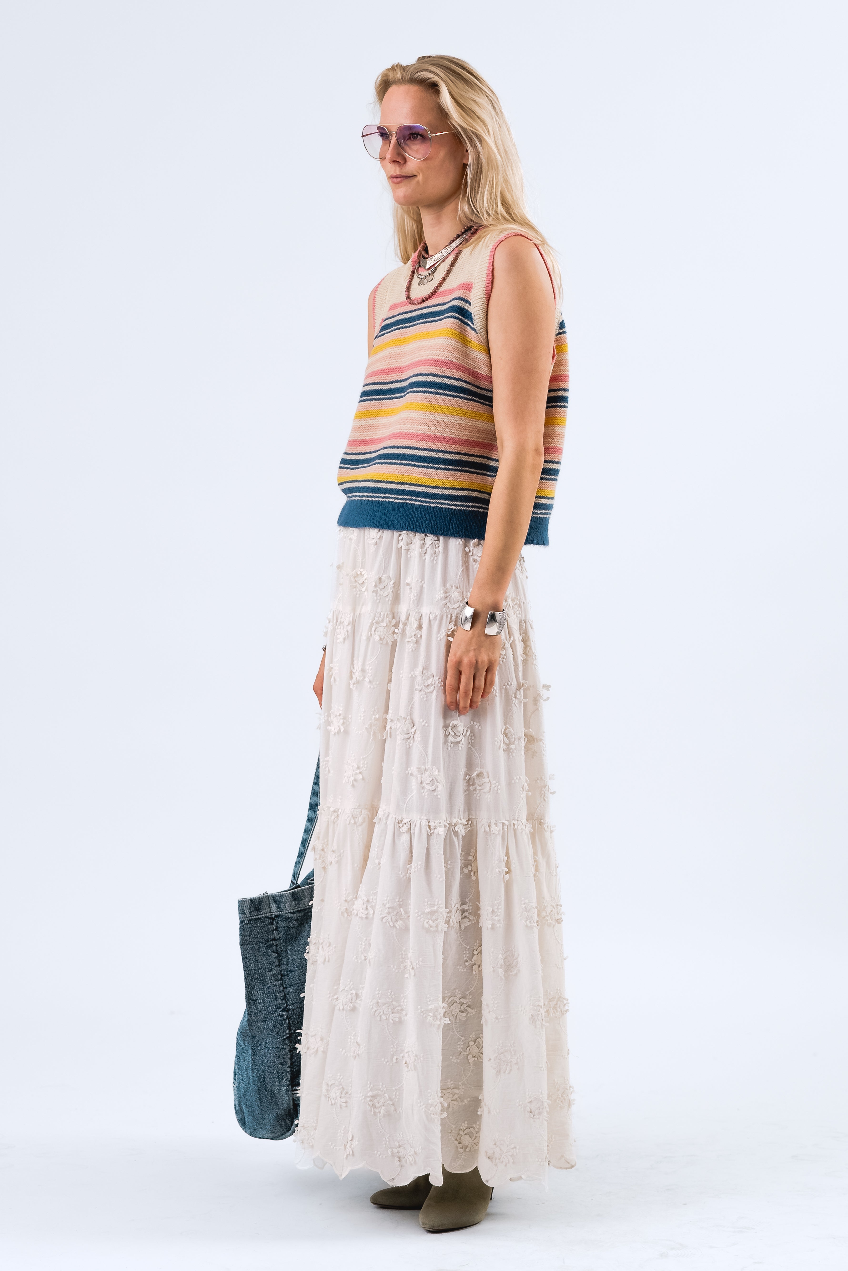 SunsetLL Maxi Skirt - Creme