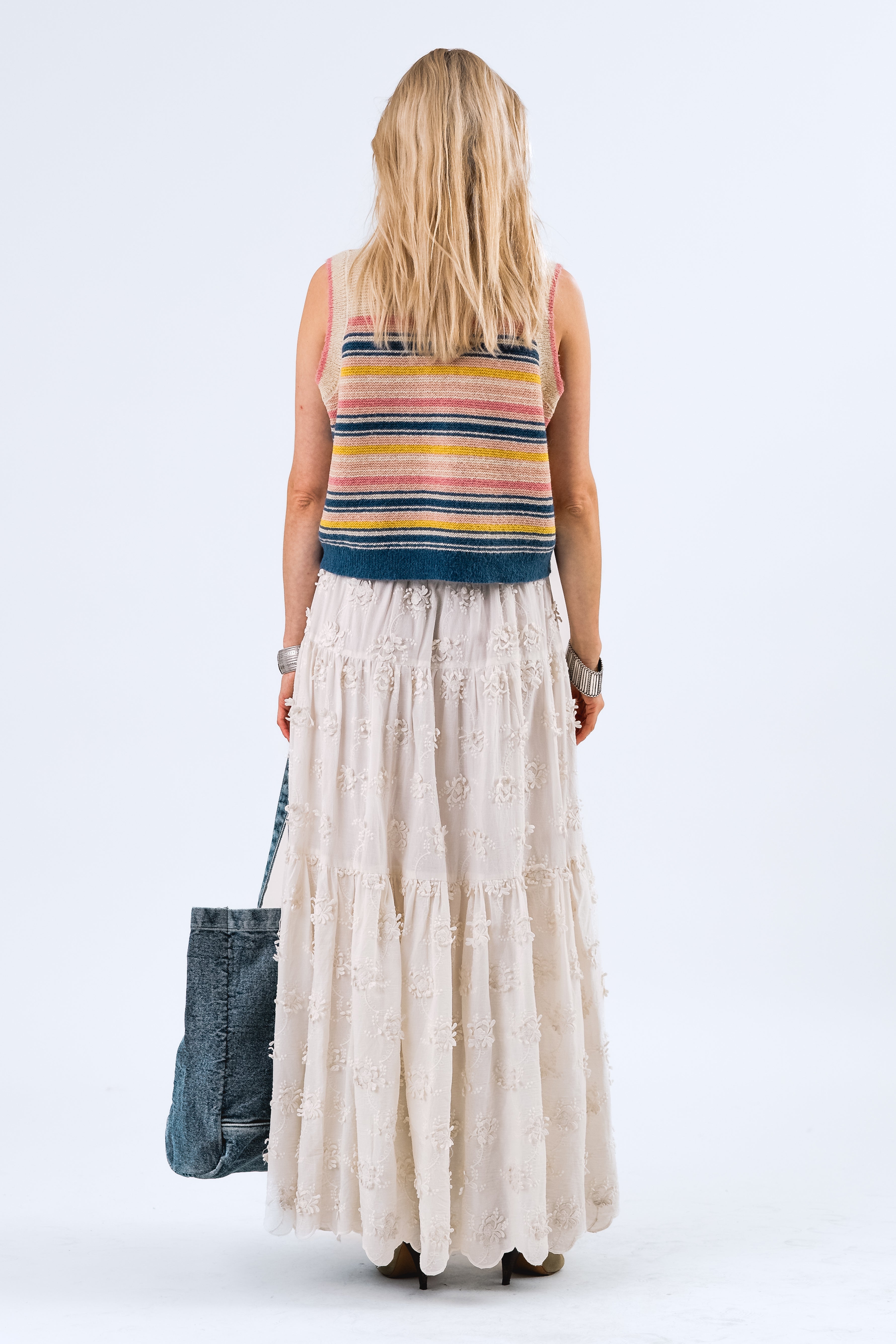 SunsetLL Maxi Skirt - Creme