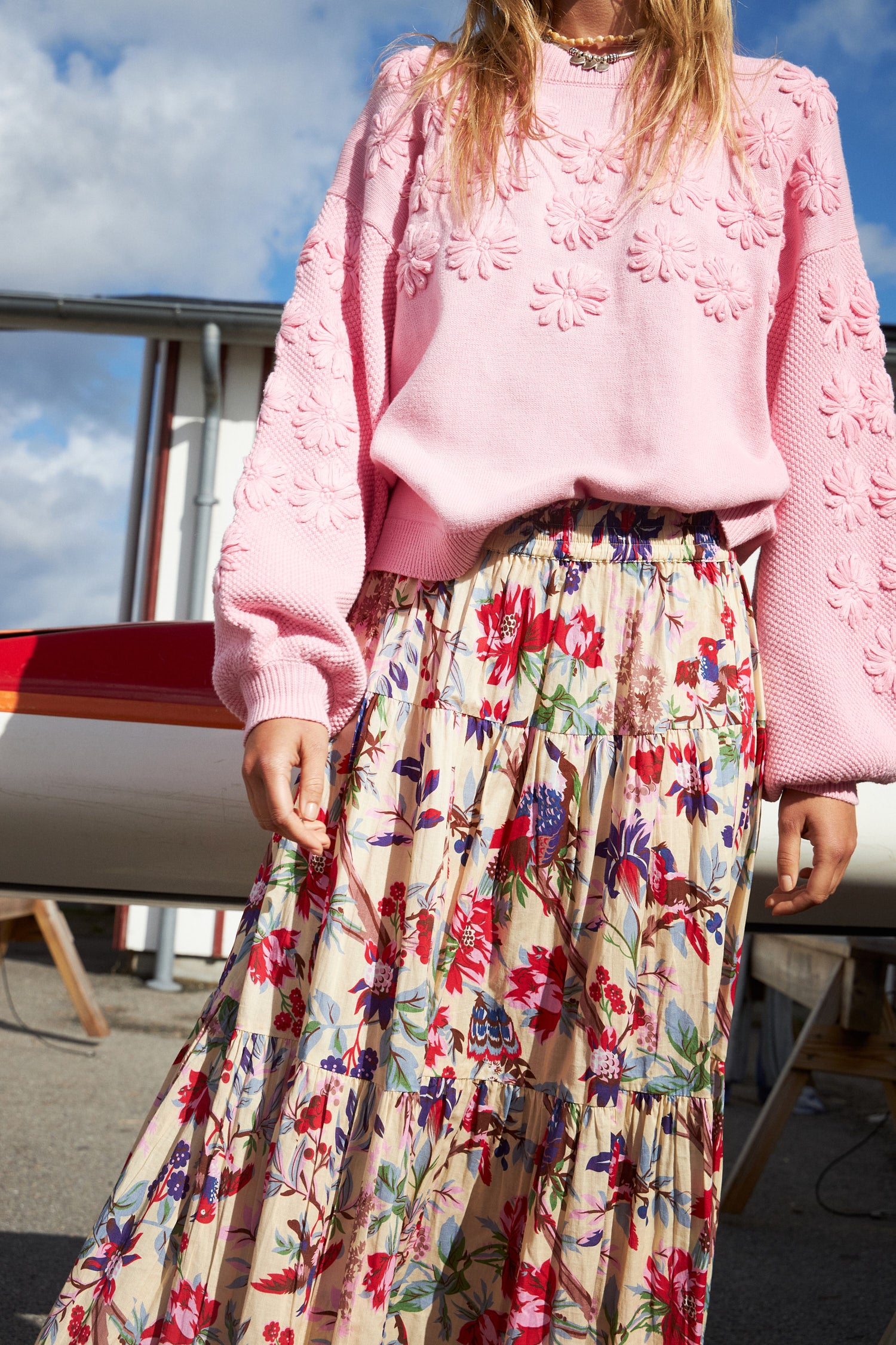 Lollys Laundry SunsetLL Maxi Skirt Skirt 74 Flower Print