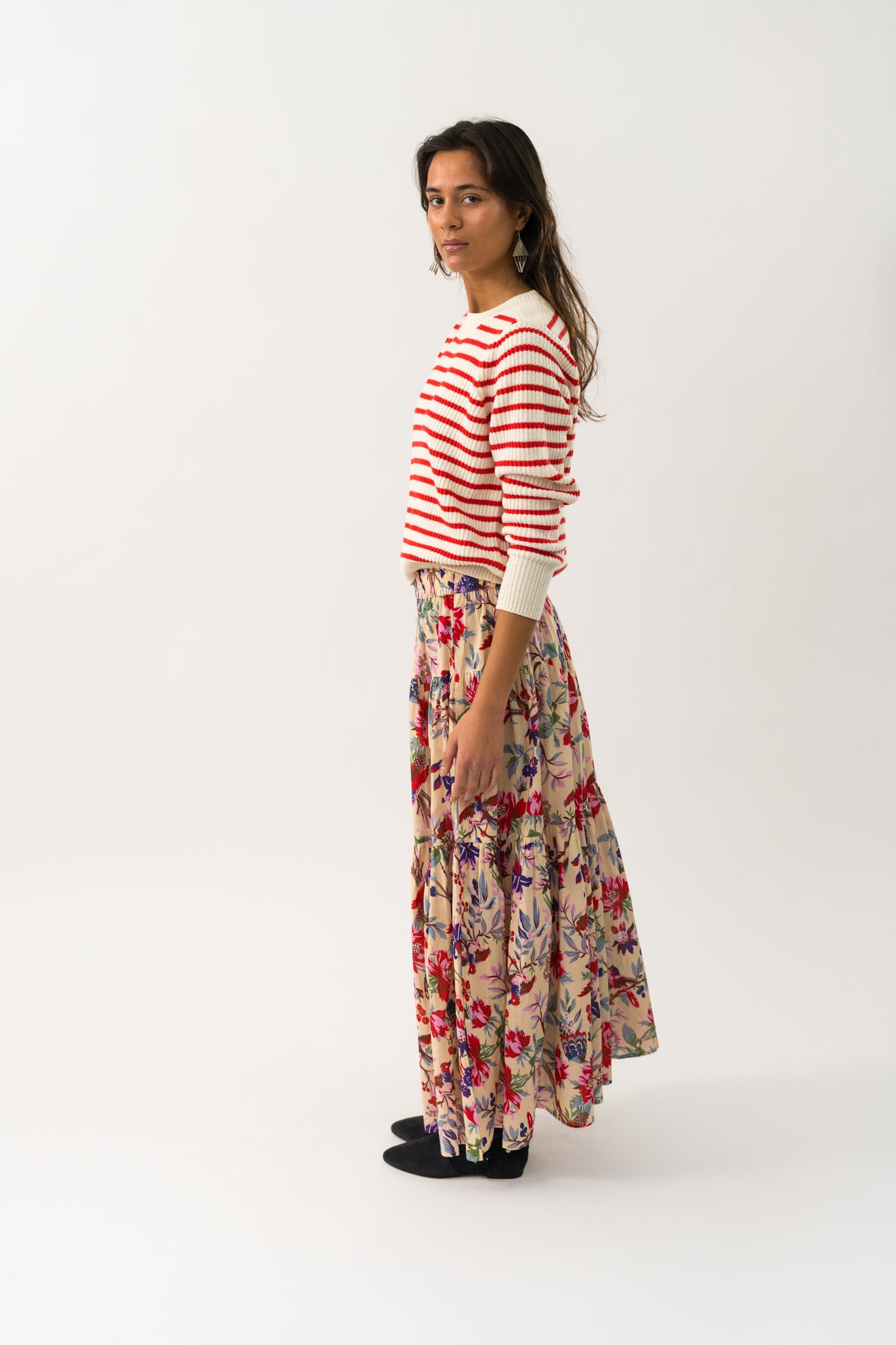 Lollys Laundry SunsetLL Maxi Skirt Skirt 74 Flower Print