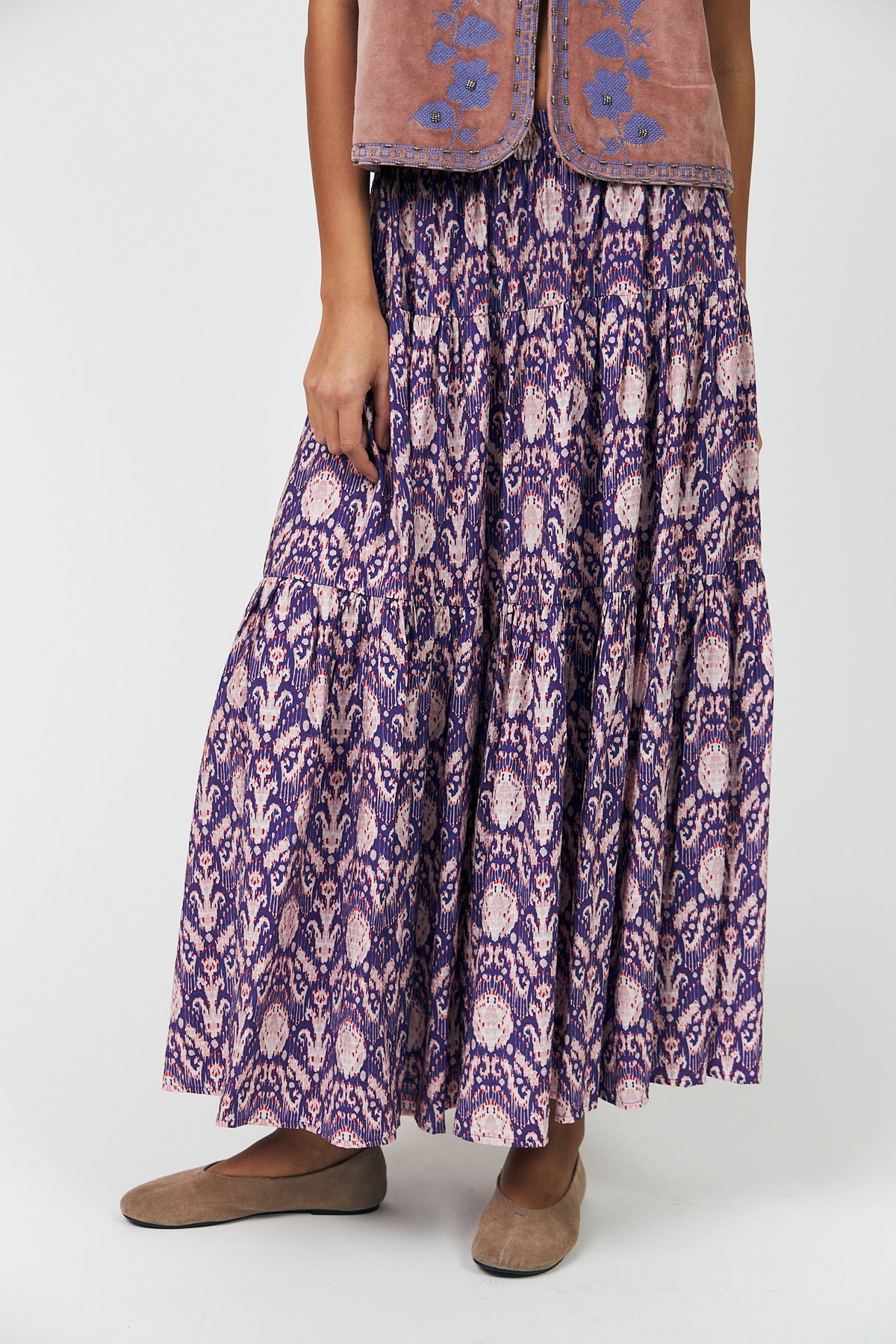 Lollys Laundry SunsetLL Maxi Skirt Skirt 64 Graphic Print