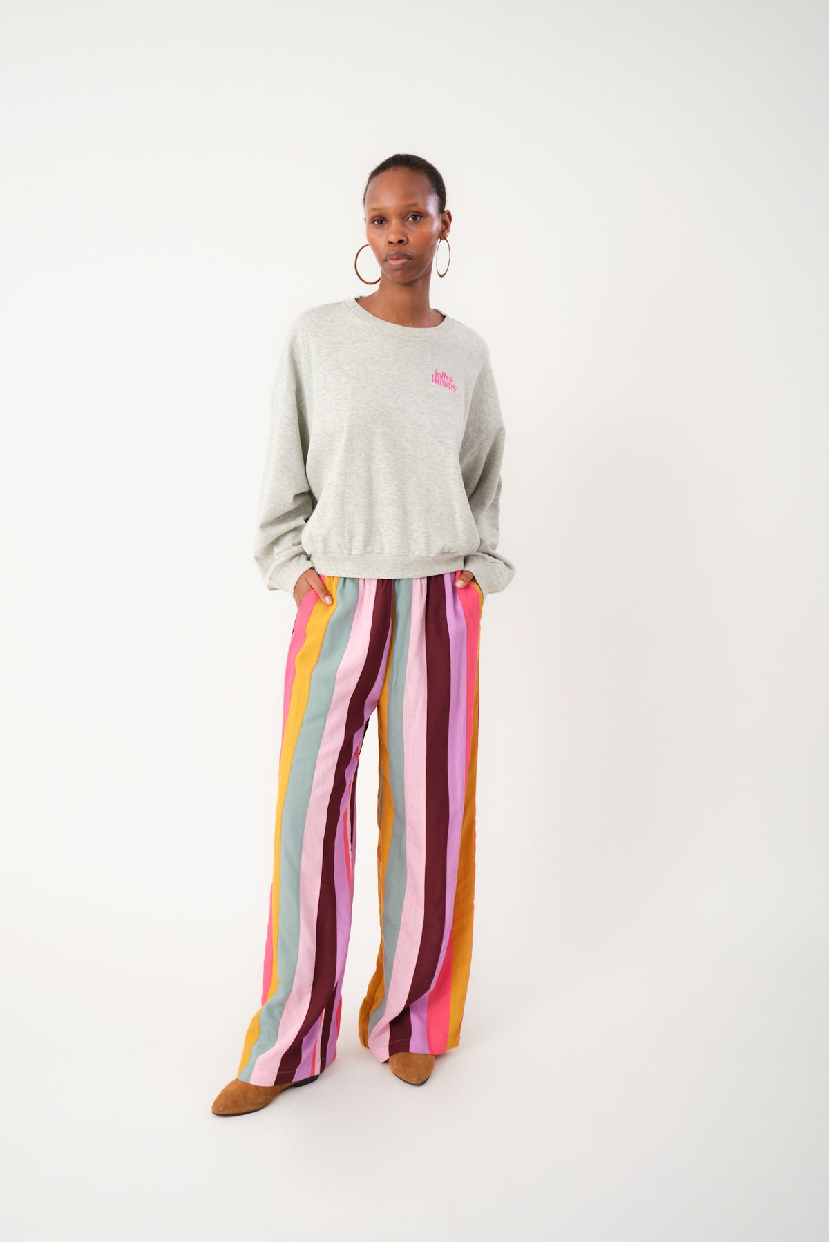 Lollys Laundry SydneyLL Cockatoo Sweatshirt Sweatshirt 13 Light Grey Melange
