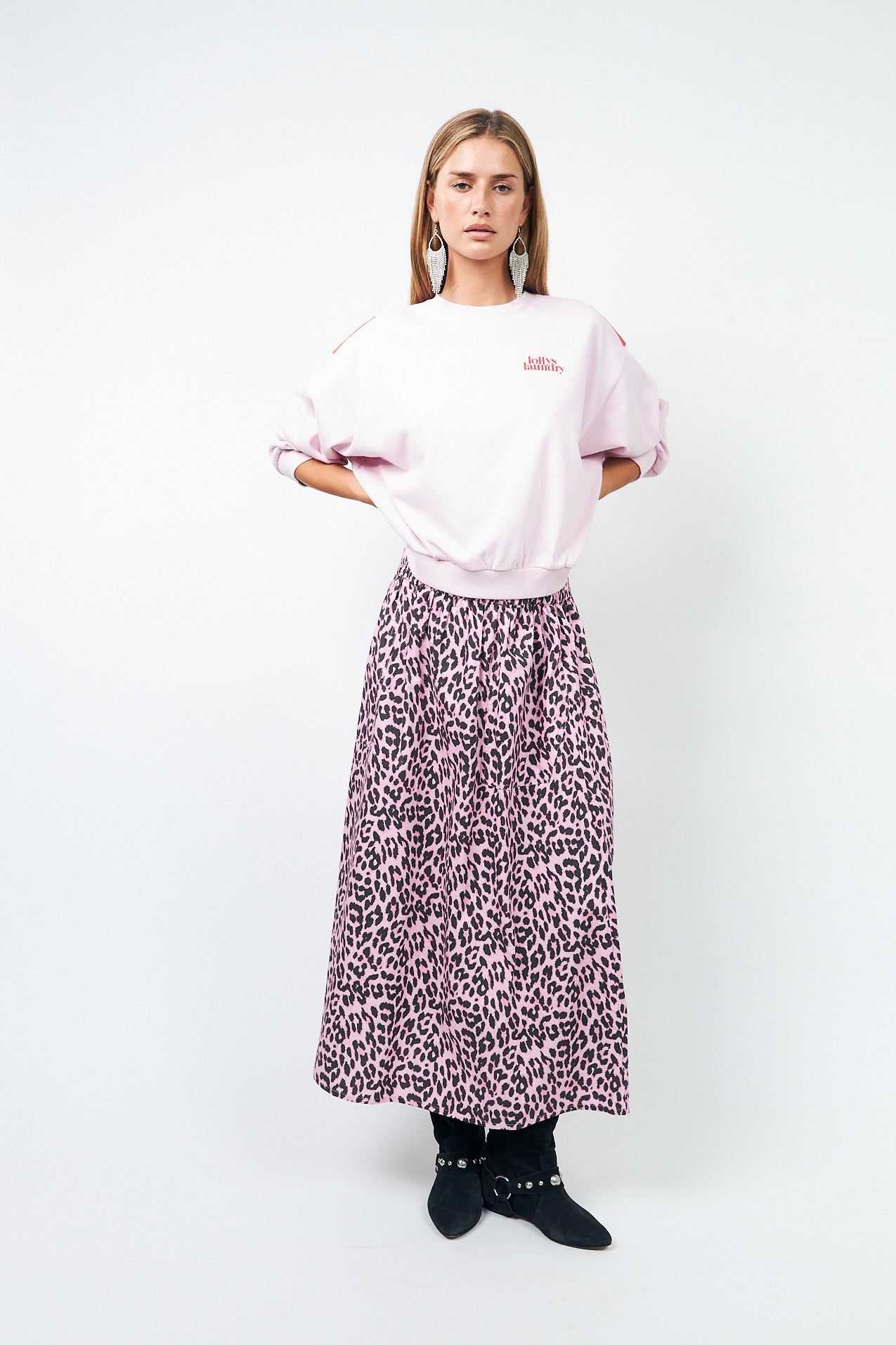 Lollys Laundry SydneyLL Sunset Sweatshirt Sweatshirt 84 Light Pink