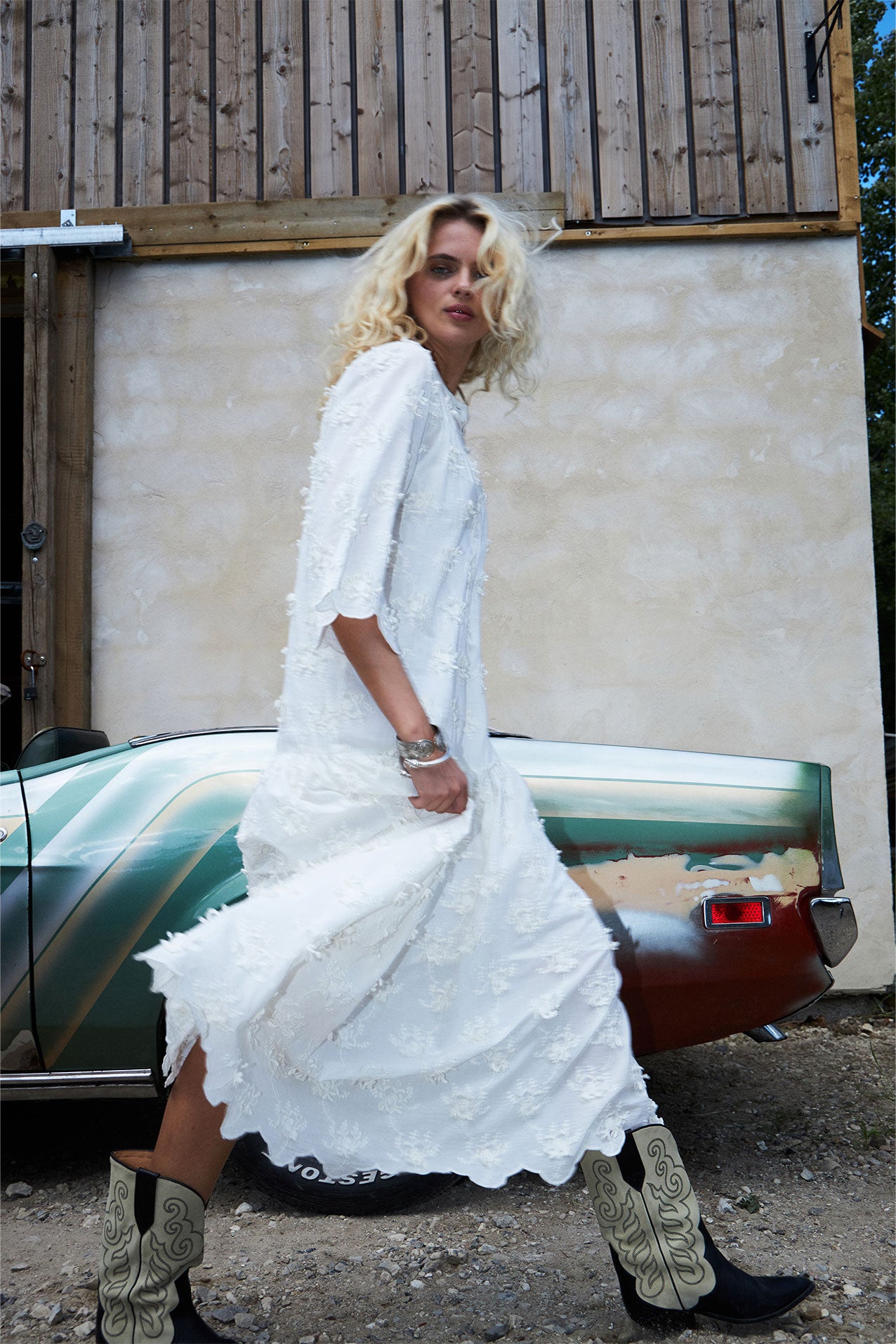 TimorLL Midi Dress - Creme