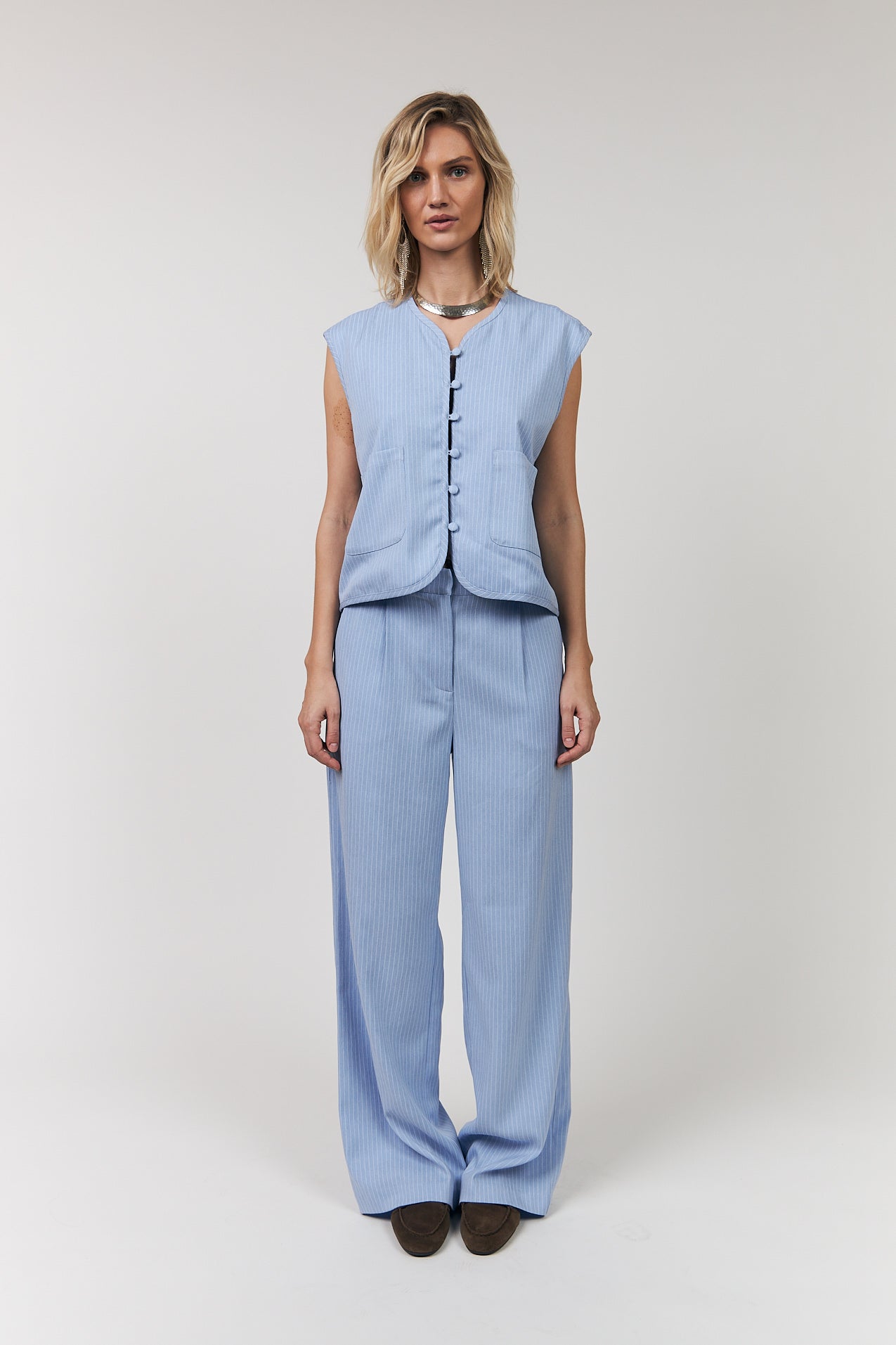 AbbeyLL Vest - Light Blue