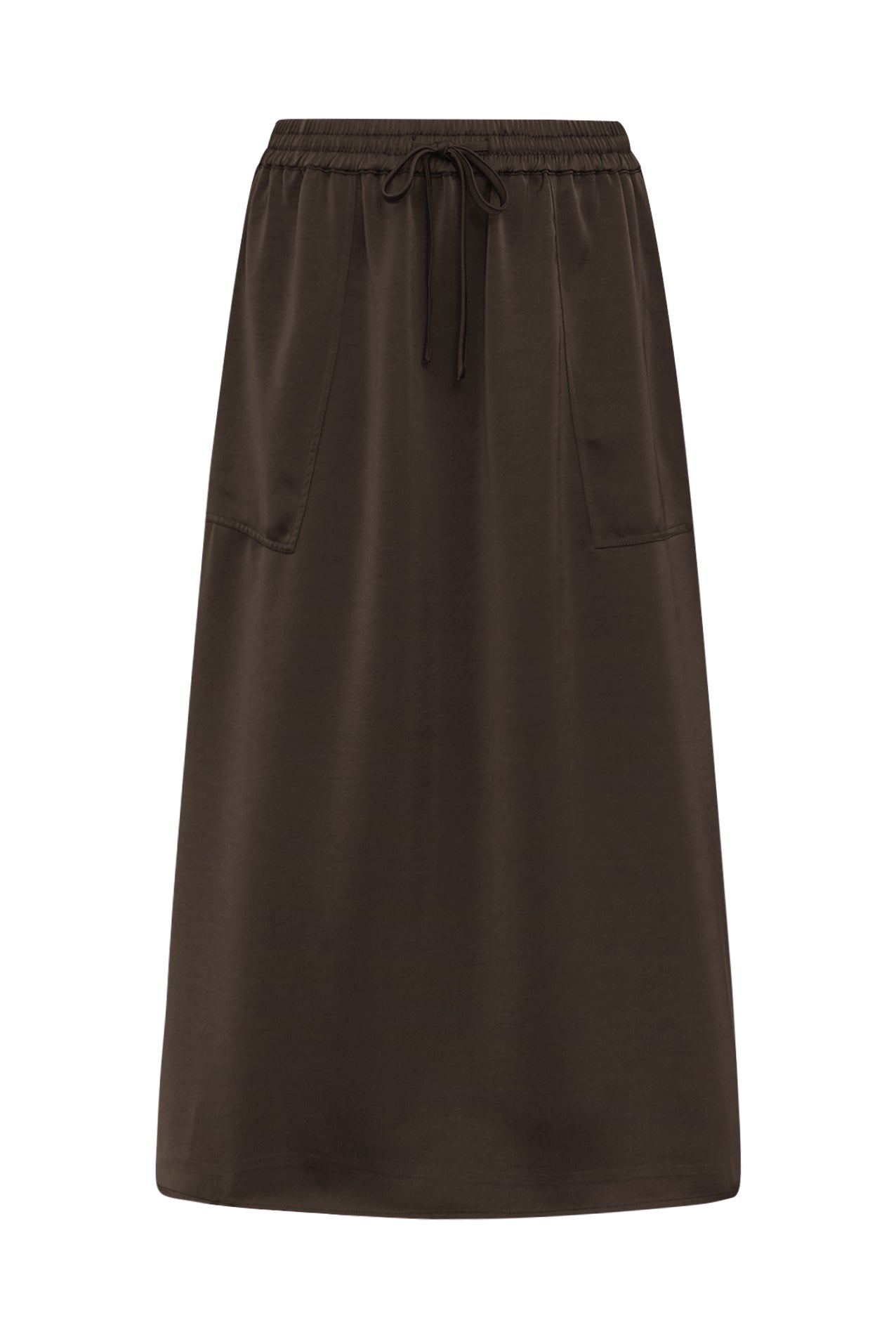 Lollys Laundry AkaneLL Midi Skirt Skirt 87 Dark Mokka