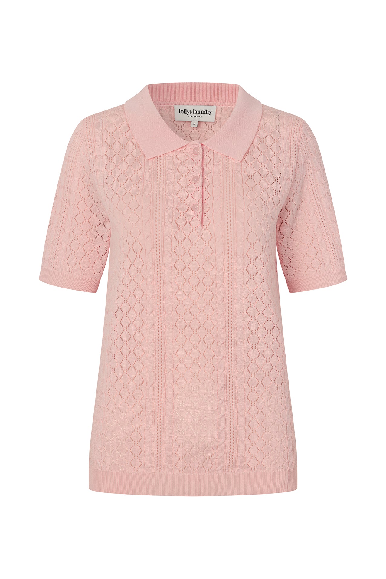 AlaiaLL Polo Knit - Light Pink