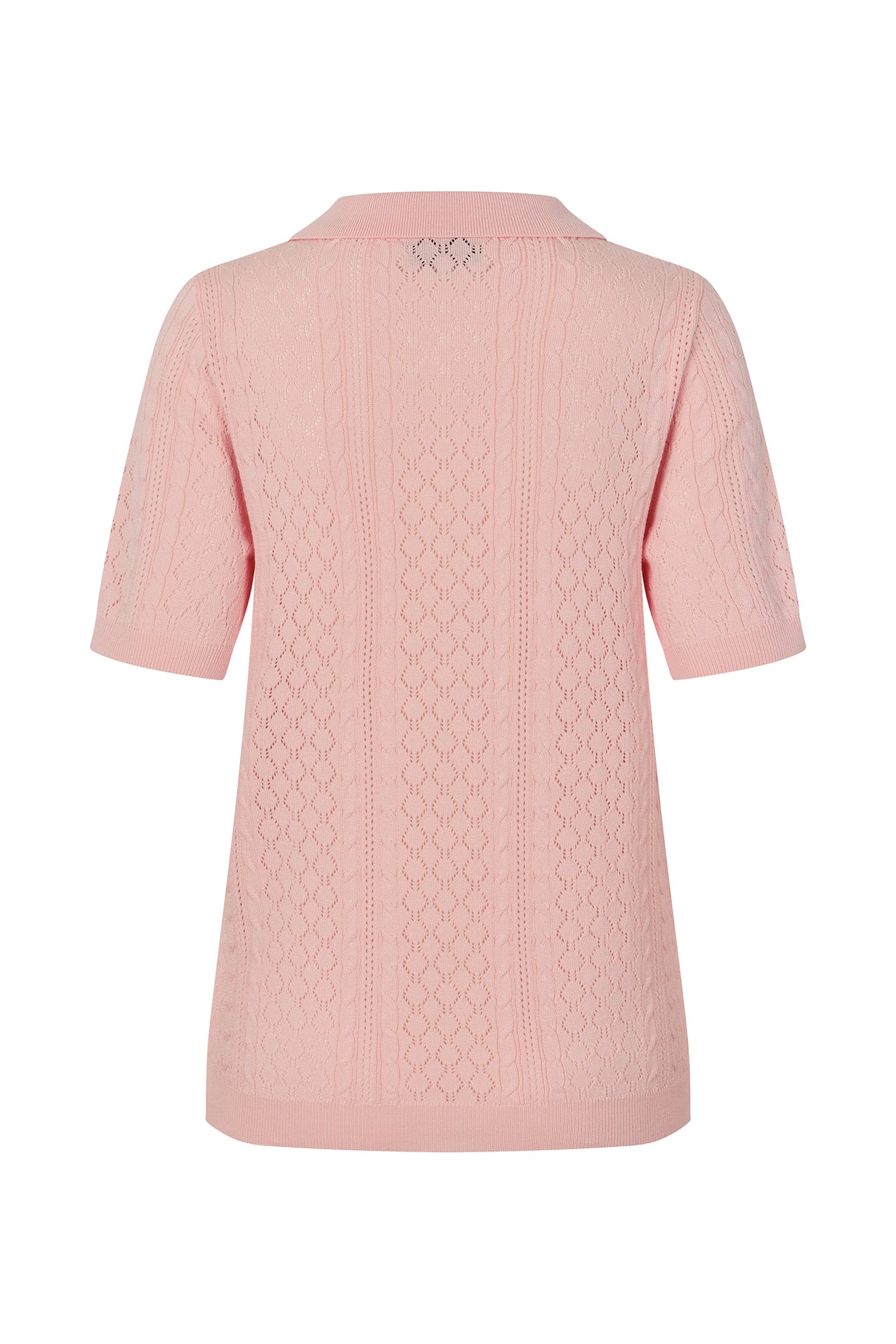 AlaiaLL Polo Knit - Light Pink