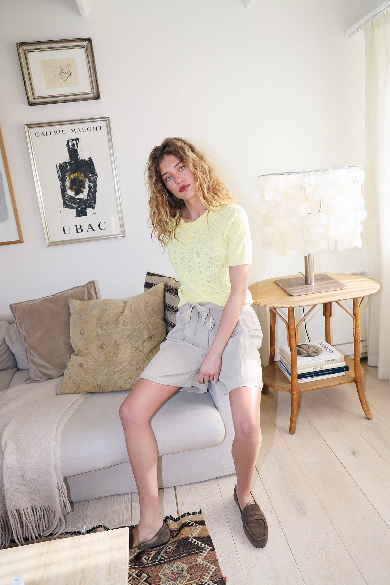 AlaiaLL Polo Knit - Neon Yellow