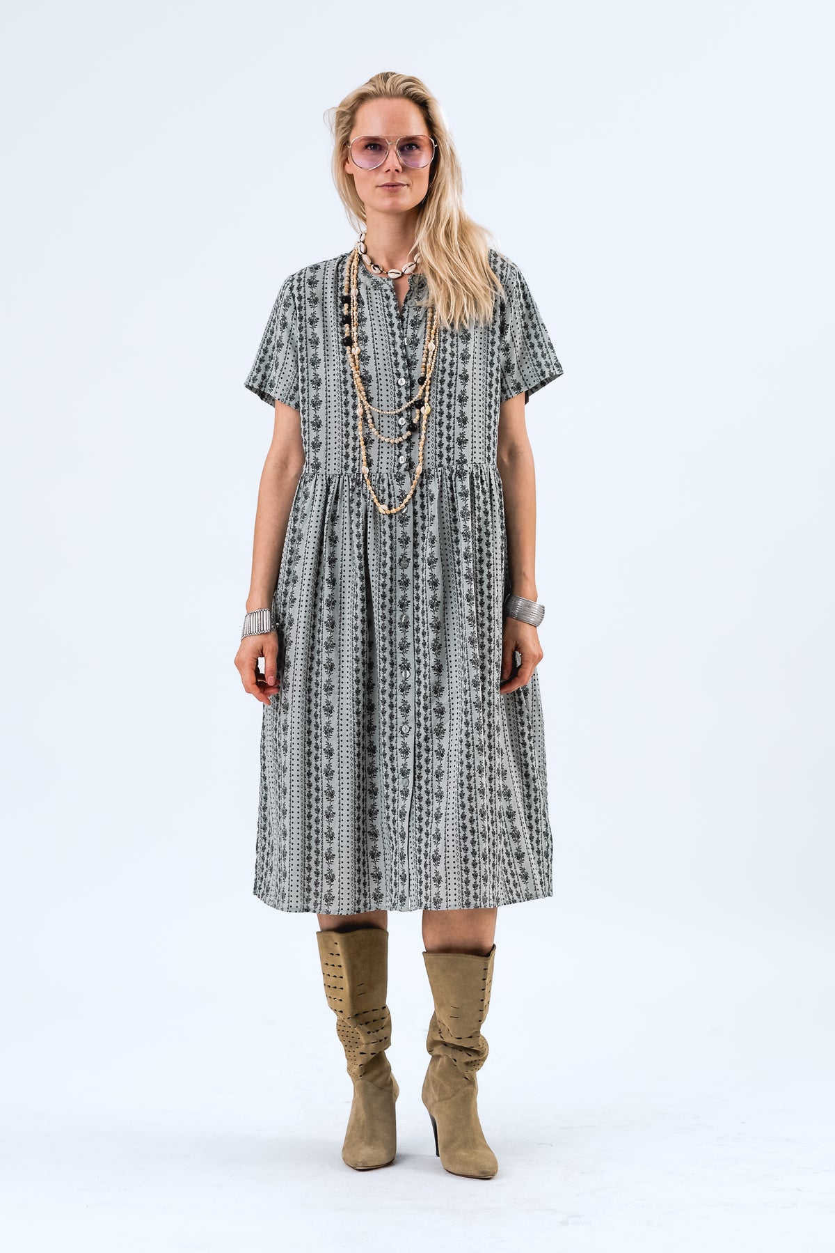 Lollys Laundry AliyaLL Midi Dress Dress 49 Dusty Green