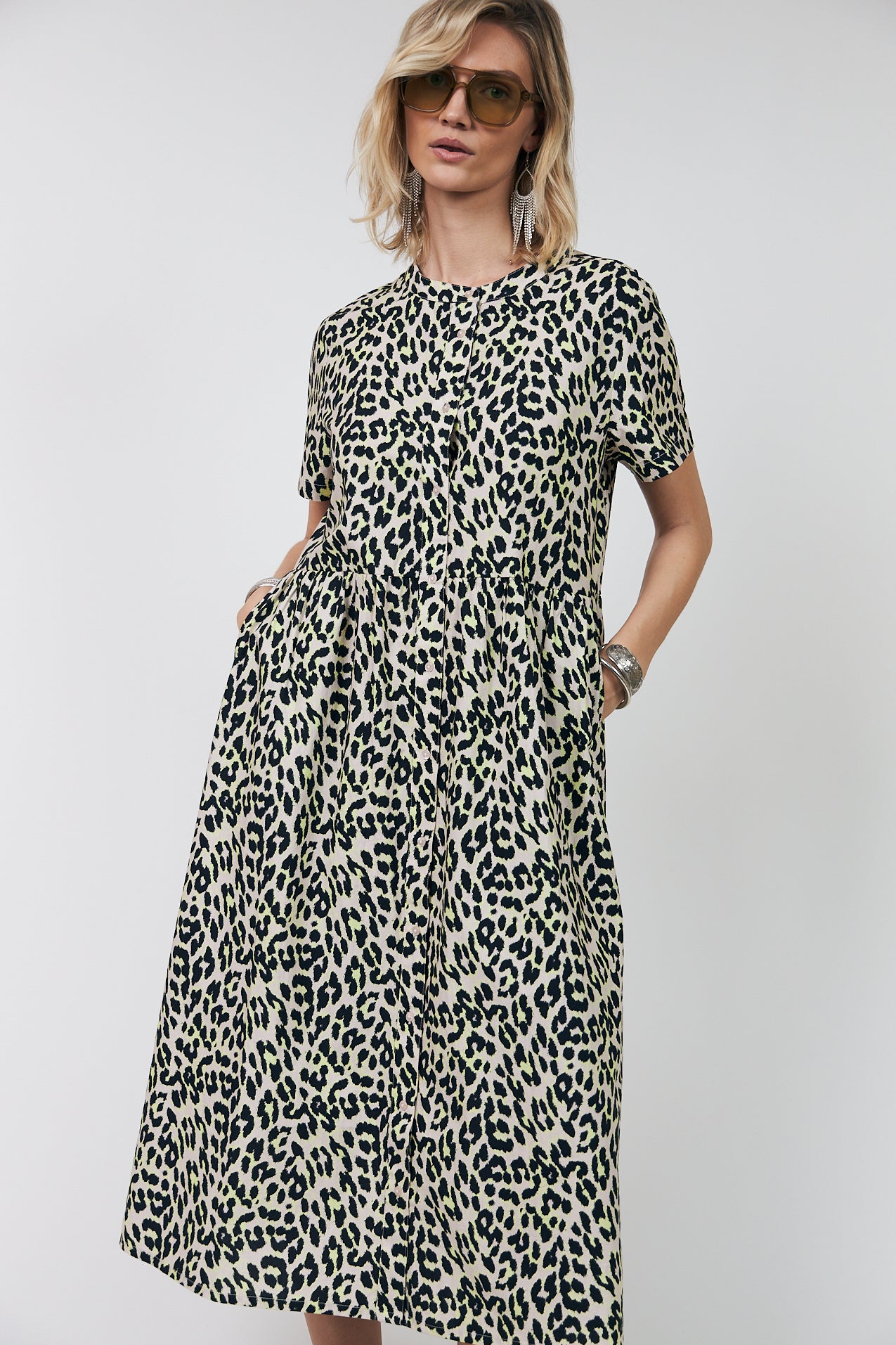 Lollys Laundry AliyaLL Midi Dress Dress 39 Yellow