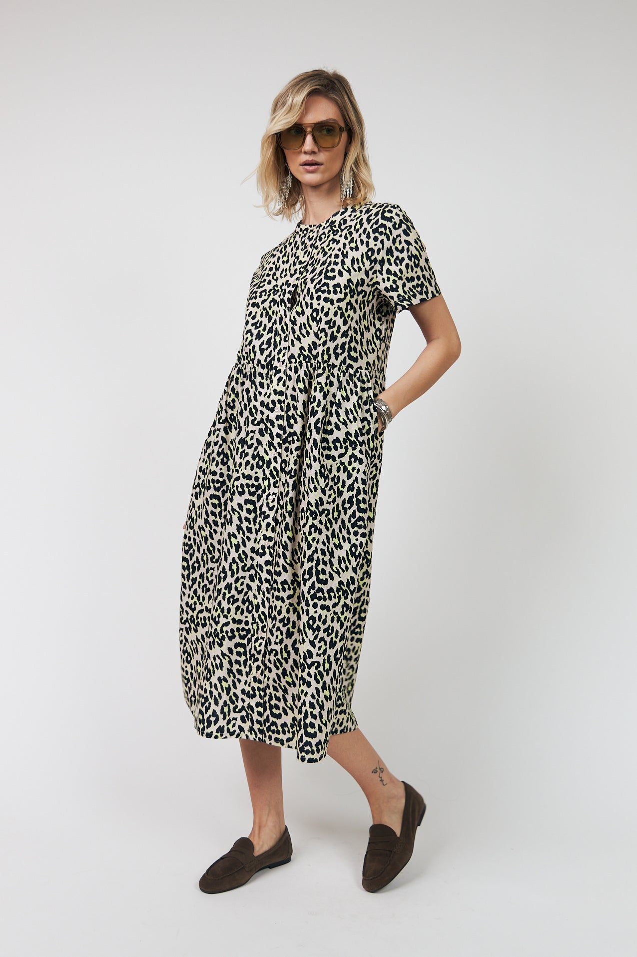 Lollys Laundry AliyaLL Midi Dress Dress 39 Yellow