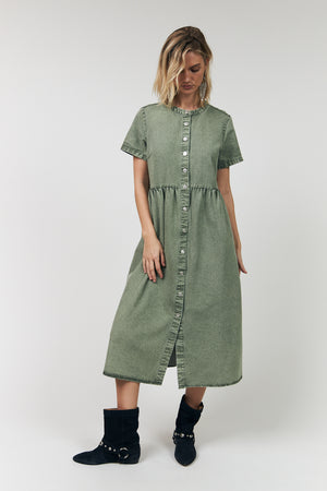 Lollys Laundry AliyaLL Midi Dress Dress 49 Dusty Green