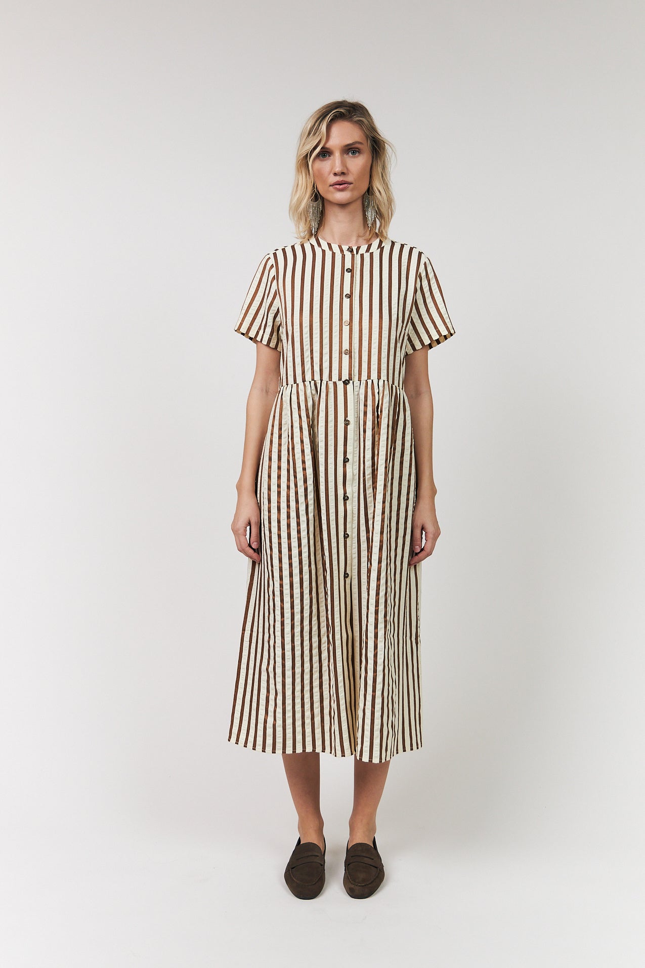 AliyaLL Midi Dress - Dark Mokka