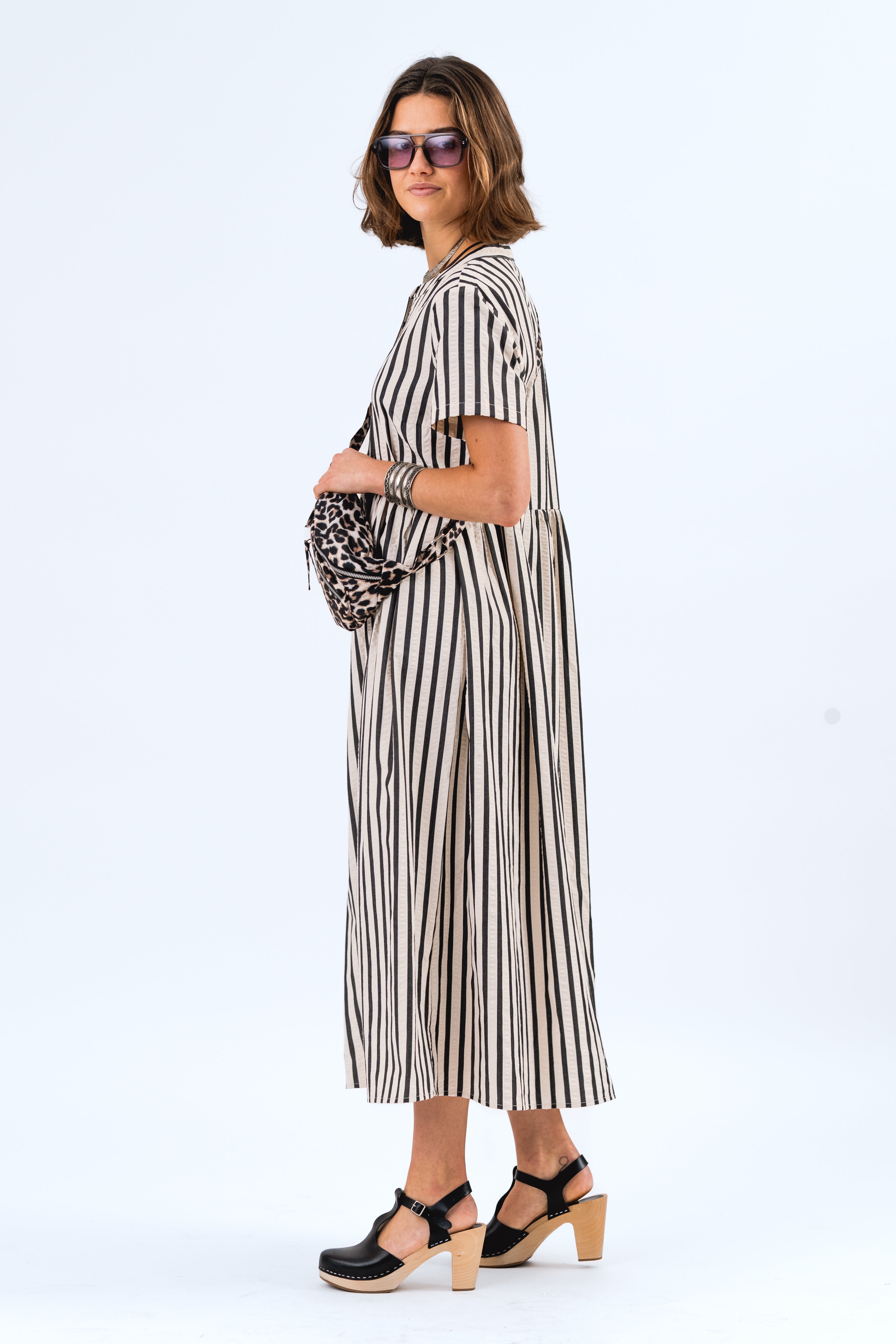 Lollys Laundry AliyaLl Maxi Dress LS Dress 80 Stripe