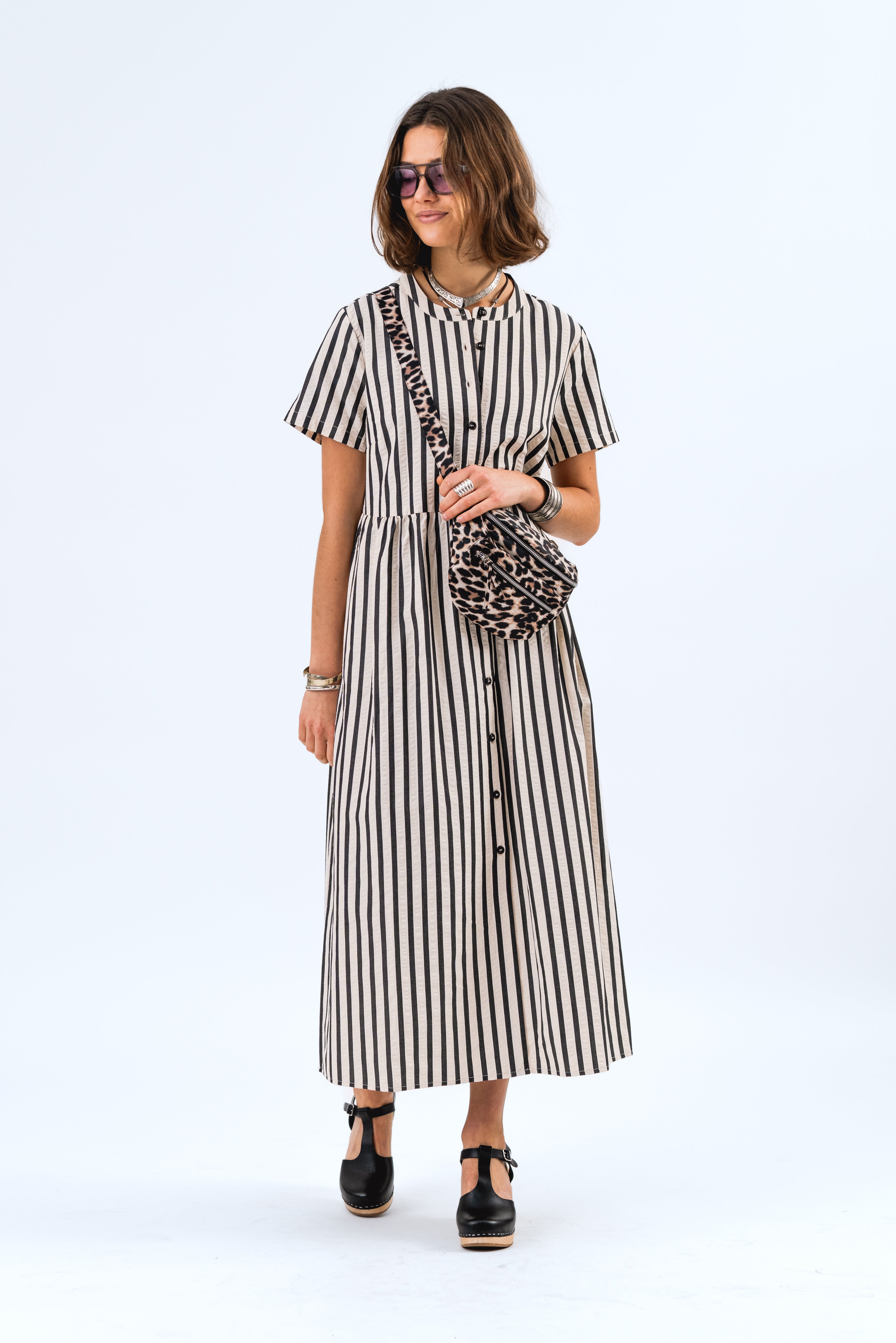 Lollys Laundry AliyaLl Maxi Dress LS Dress 80 Stripe