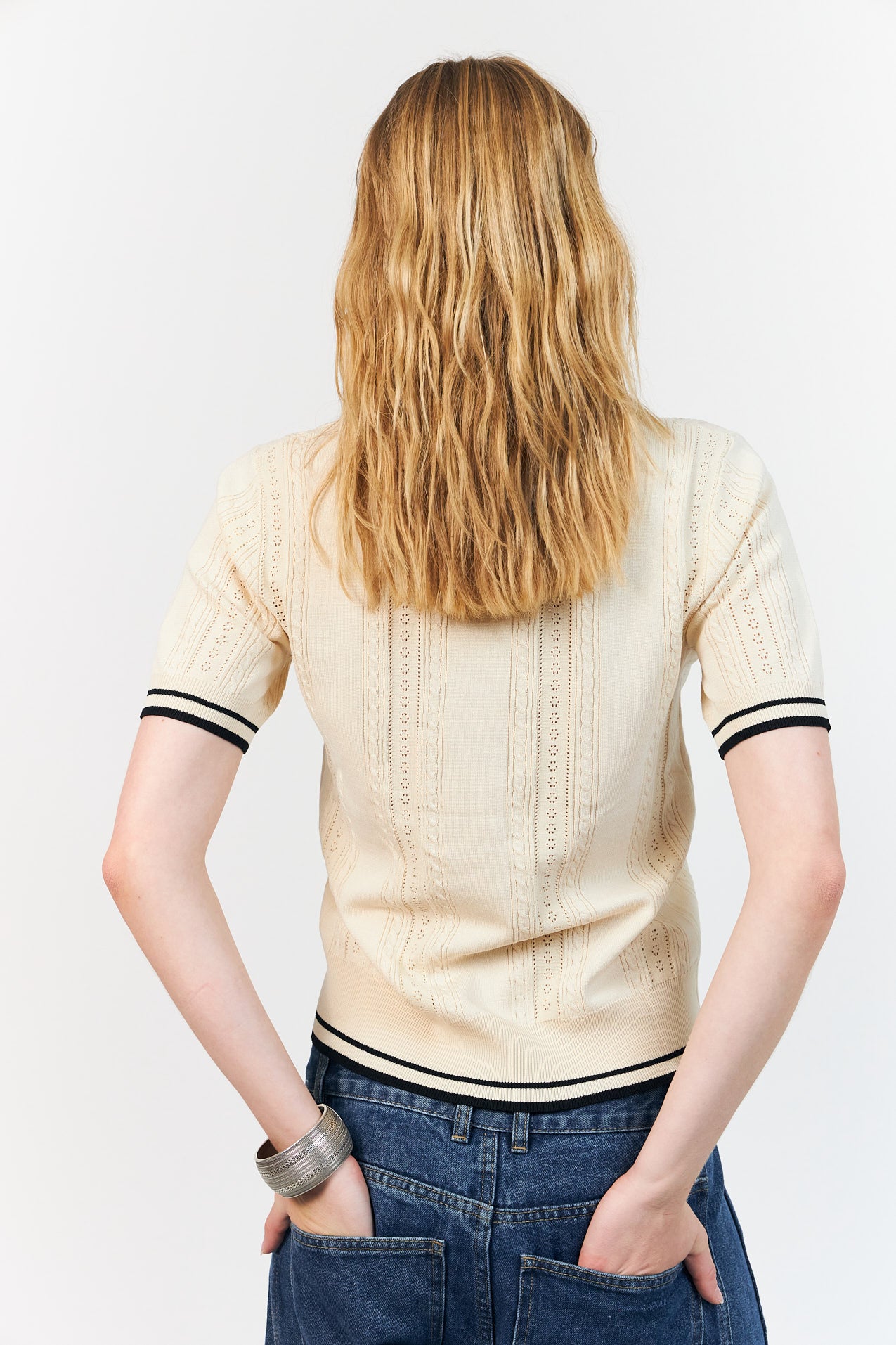 AndreaLL Polo Knit - Creme