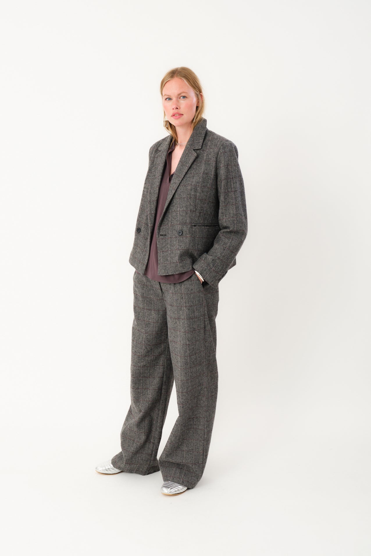 Lollys Laundry AntonellaLL Short Blazer Blazer 10 Grey