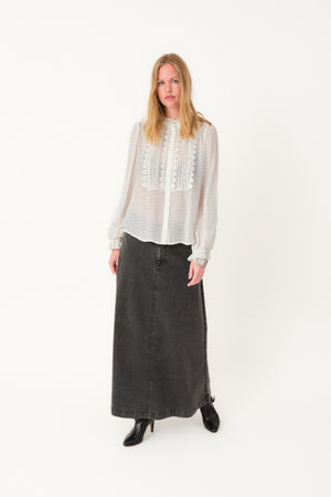 Lollys Laundry ArielLL Shirt LS Shirt 01 White