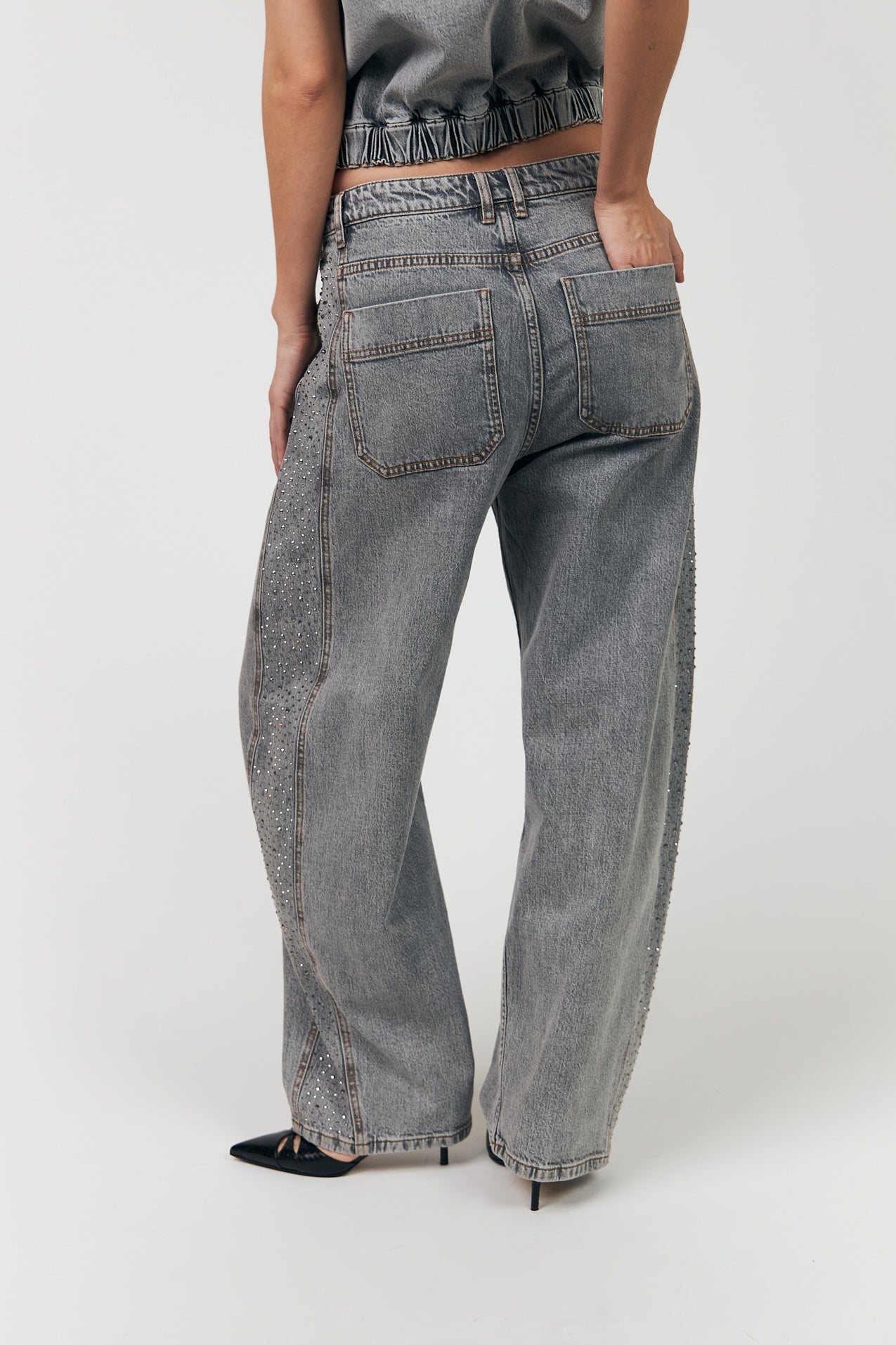 Lollys Laundry AvaLL Jeans Pants 12 Light Grey