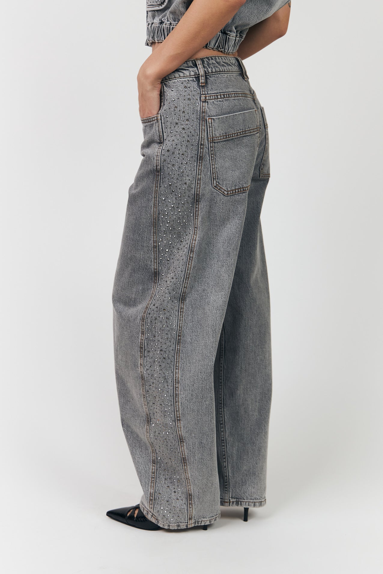 Lollys Laundry AvaLL Jeans Pants 12 Light Grey