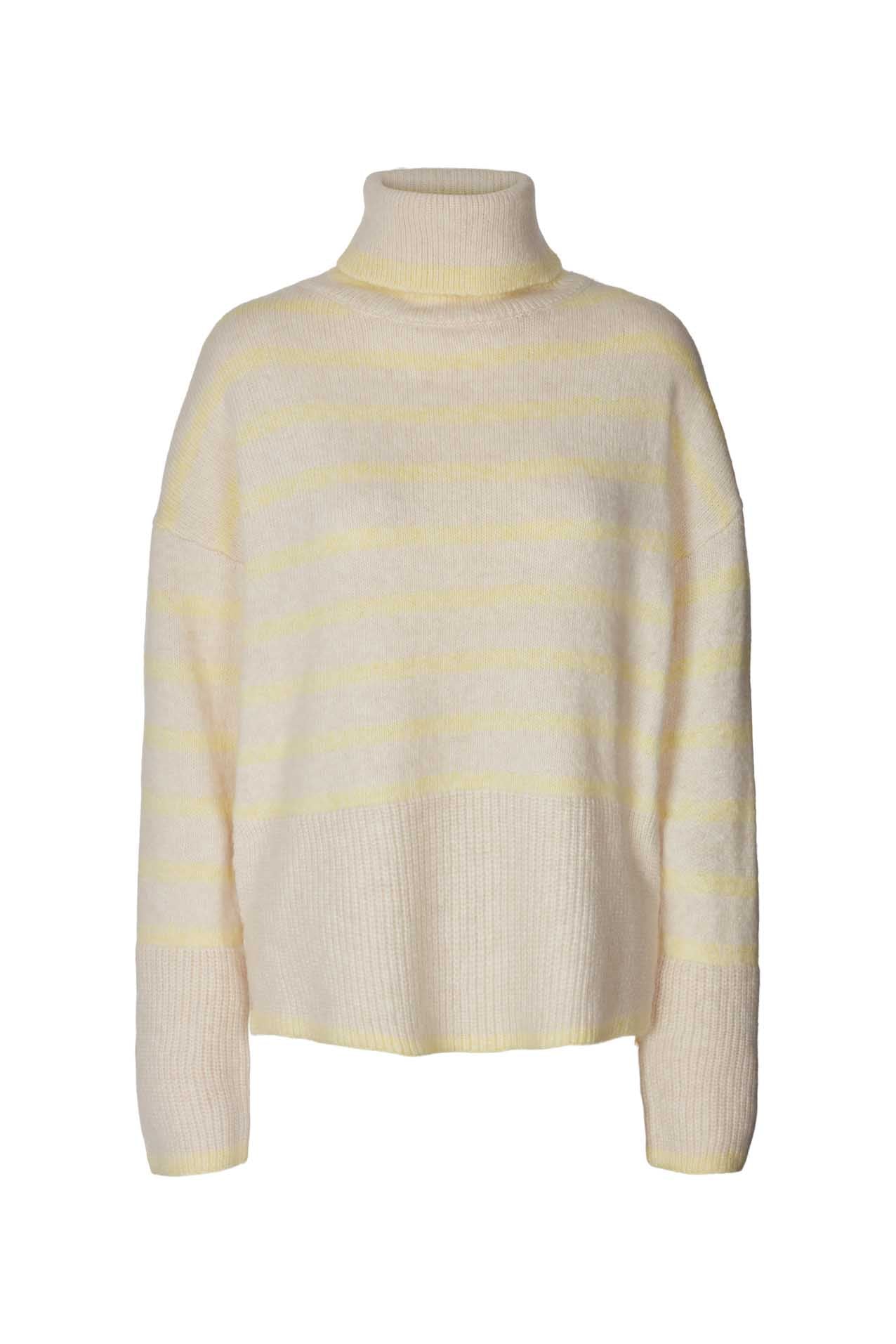 Lollys Laundry Avalon Turtleneck Jumper 96 Neon Yellow