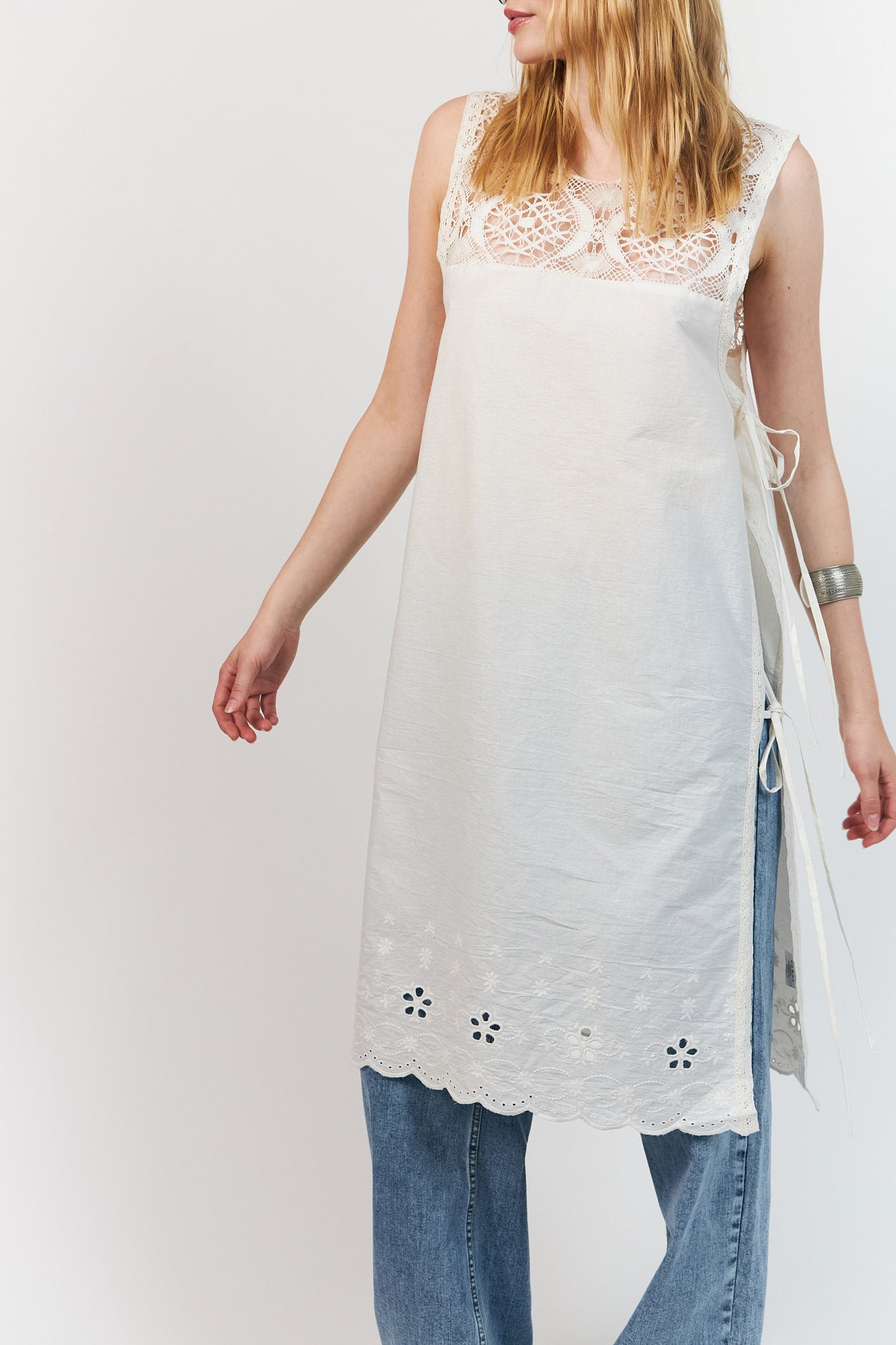 BelloLL Top Dress - White