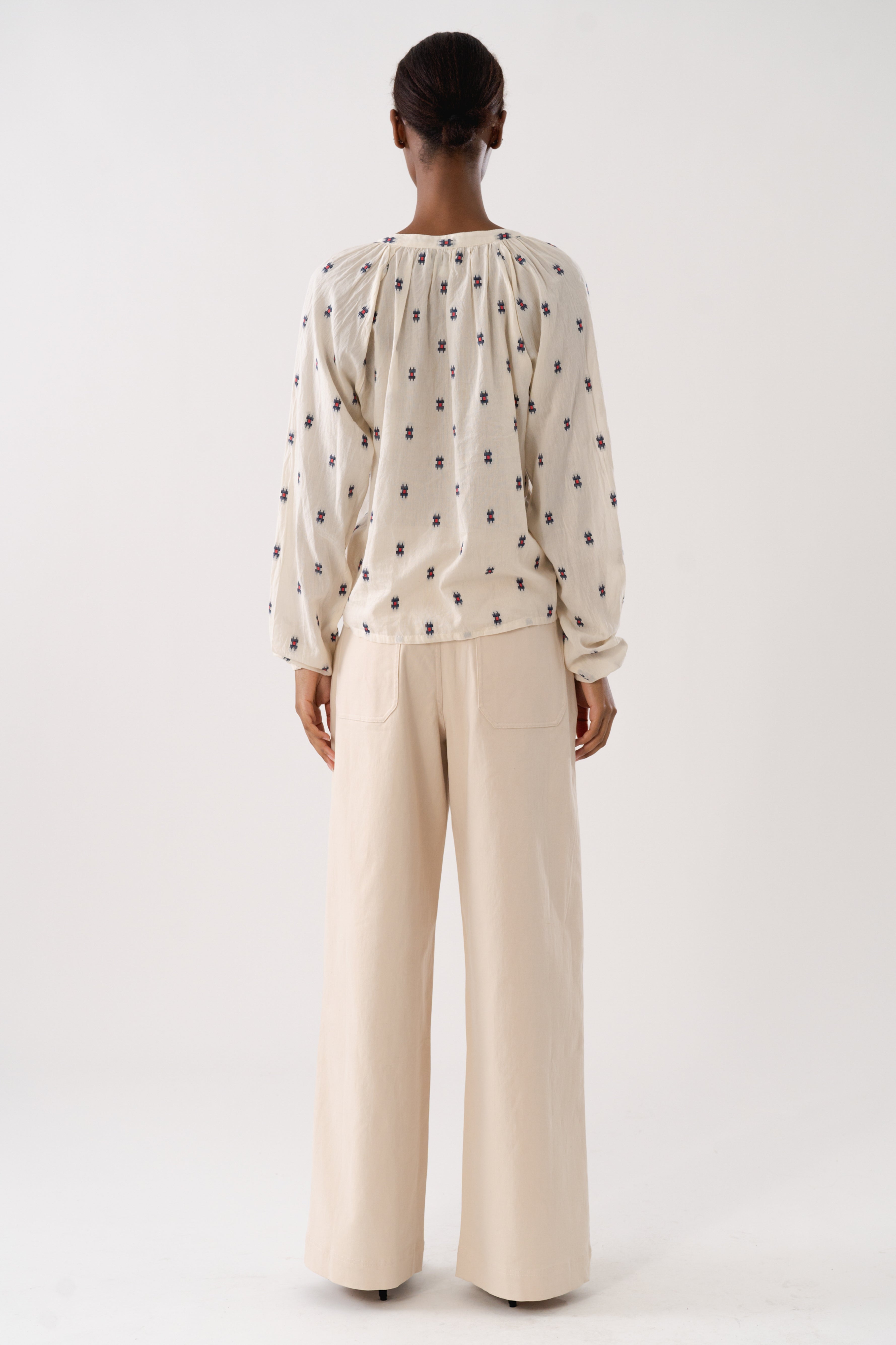 BiharLL Blouse LS - Creme