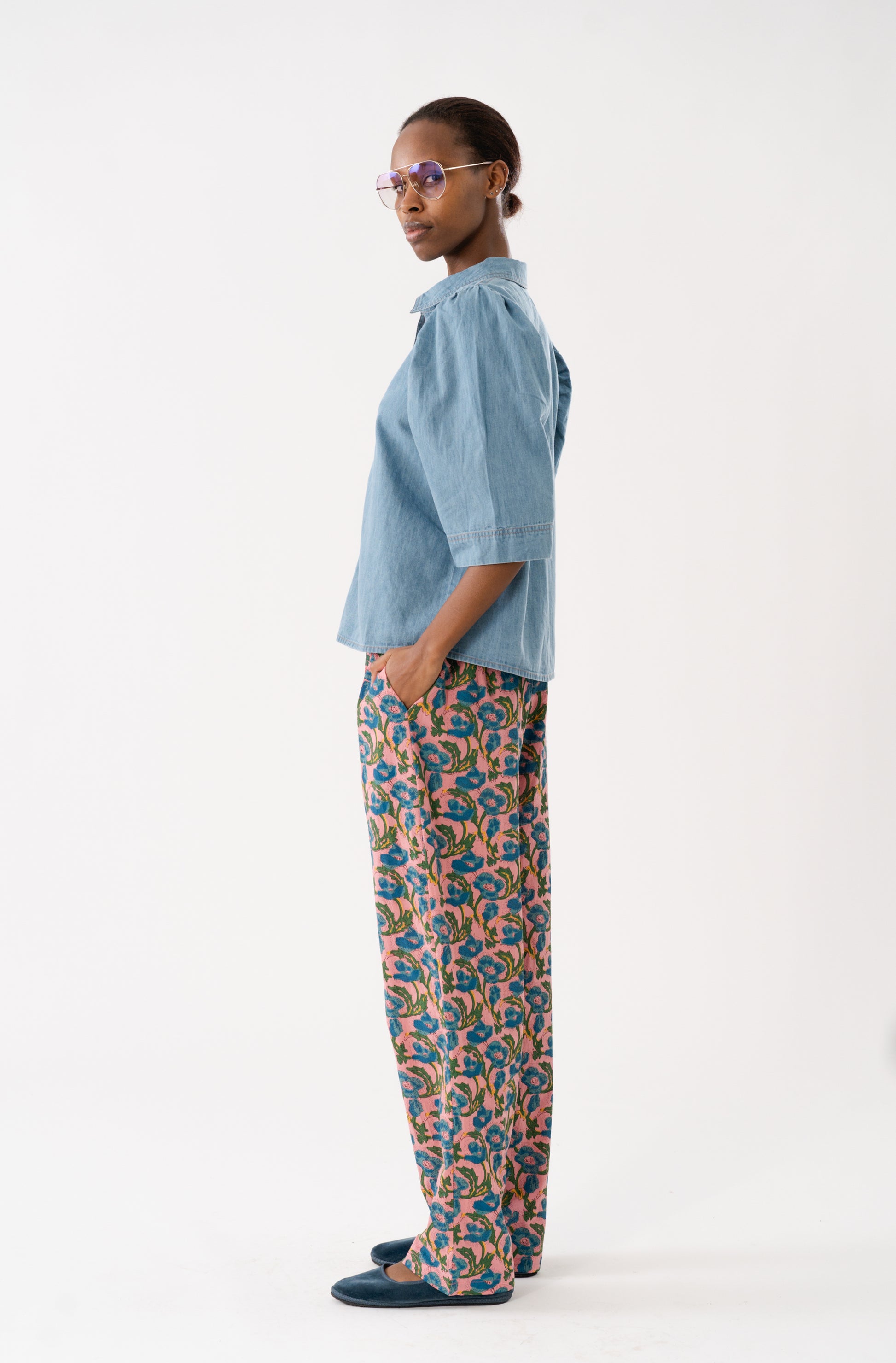 Lollys Laundry BillLL Pants Pants 74 Flower Print