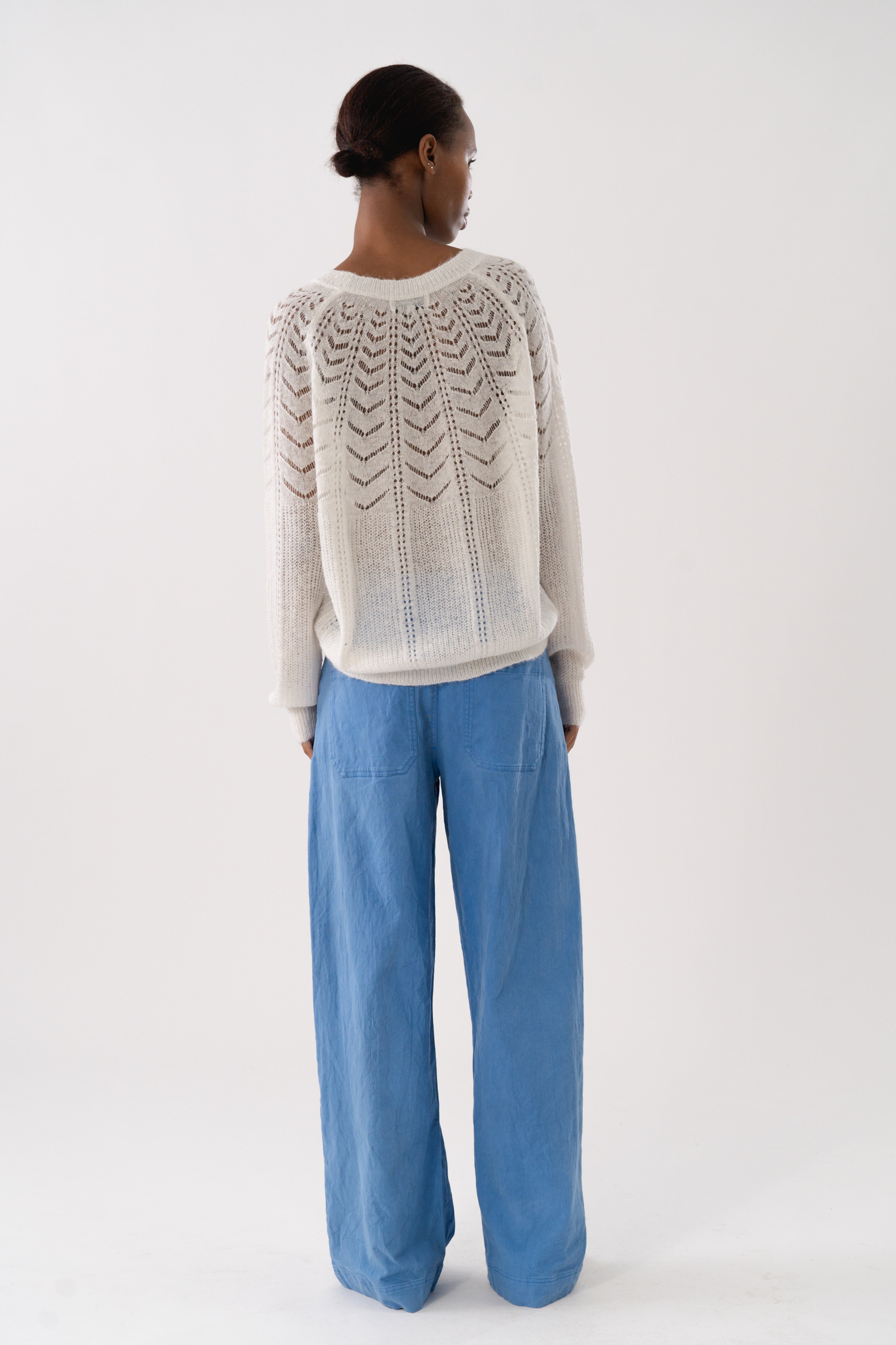 BillyLL Knit Jumper LS - Creme