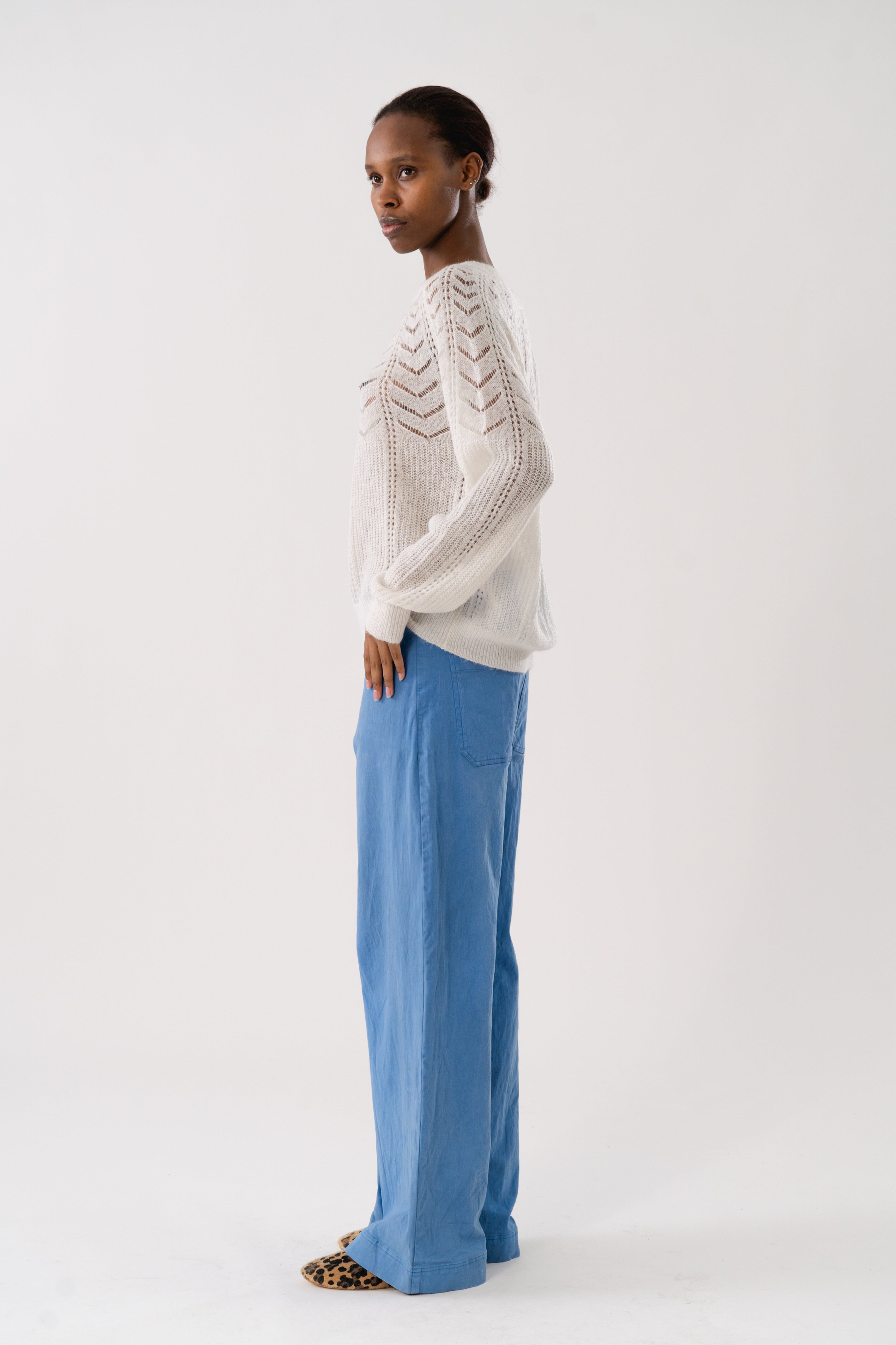 BillyLL Knit Jumper LS - Creme