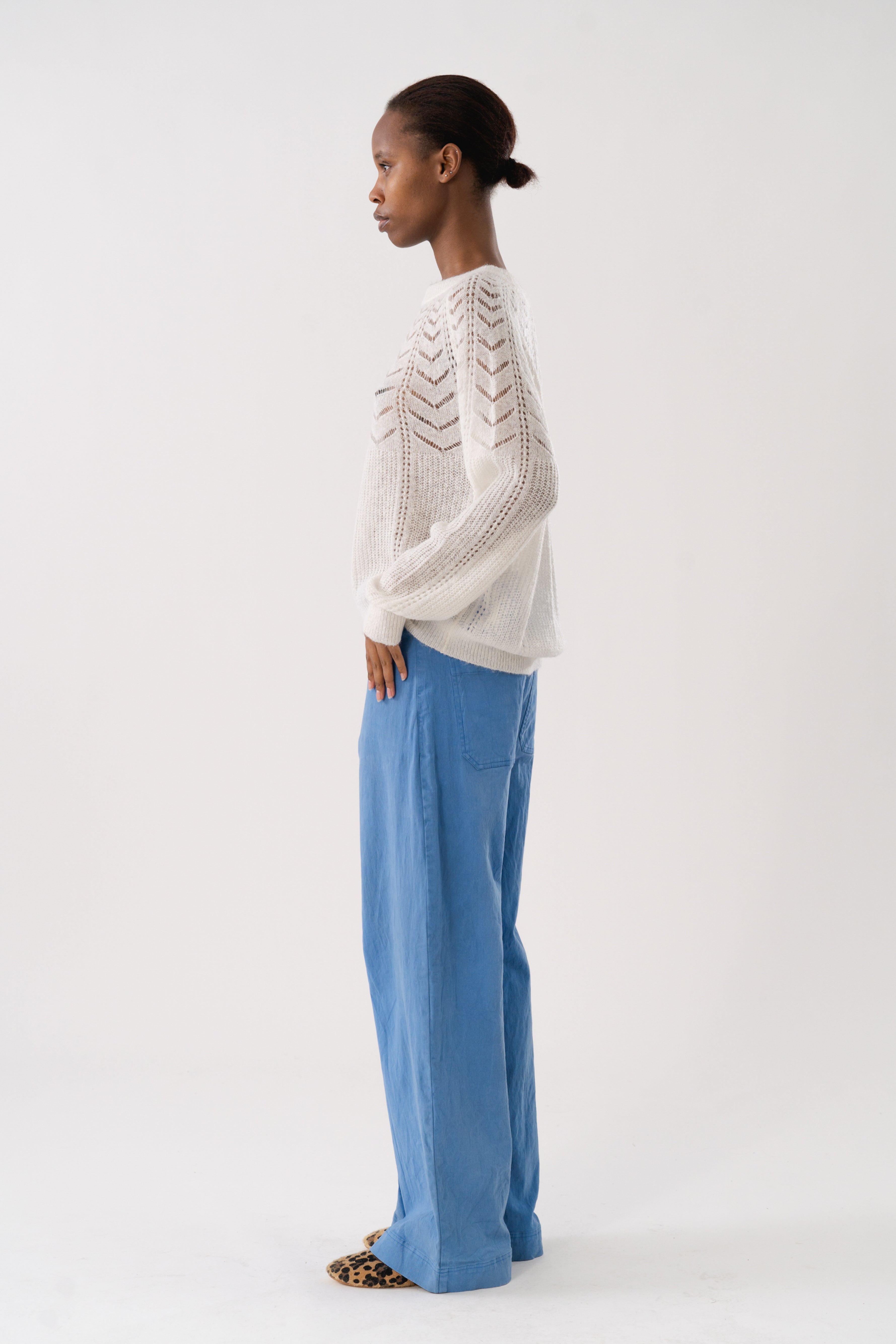 BillyLL Knit Jumper LS - Creme