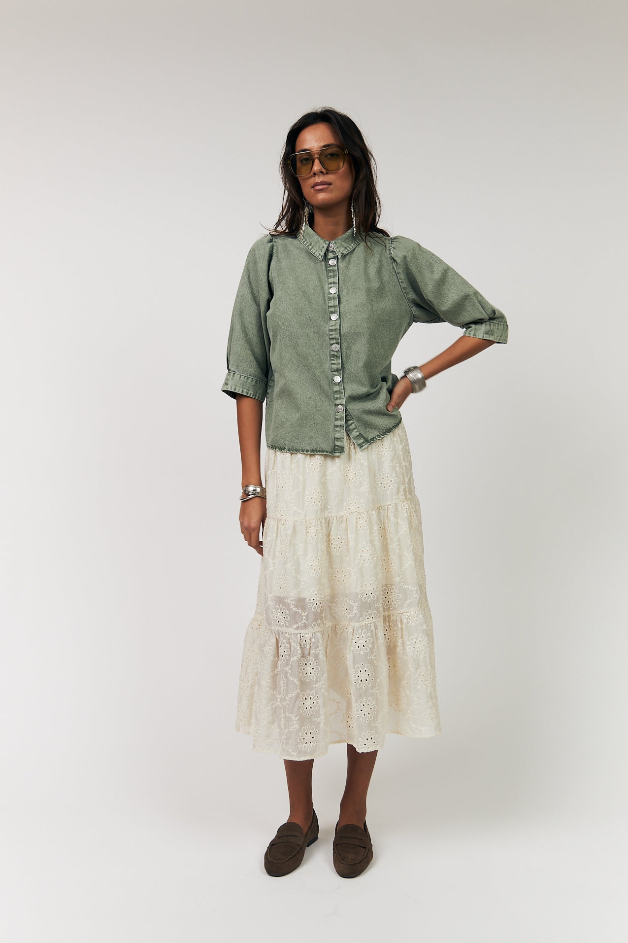 Lollys Laundry BonoLL Shirt Shirt 49 49 Dusty Green