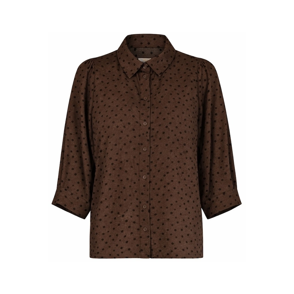 Lollys Laundry BonoLL Shirt SS Shirt  87 Dark Mokka