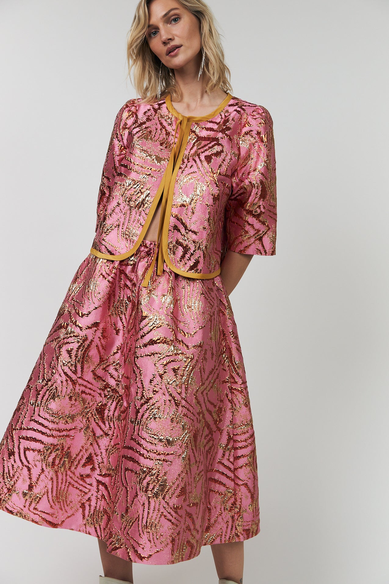 Lollys Laundry BristolLL Midi Skirt Skirt 51 Pink