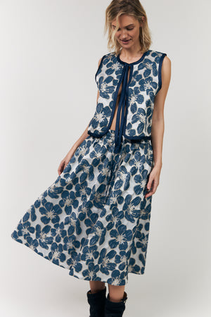 Lollys Laundry BristolLL Midi Skirt Skirt 20 Blue