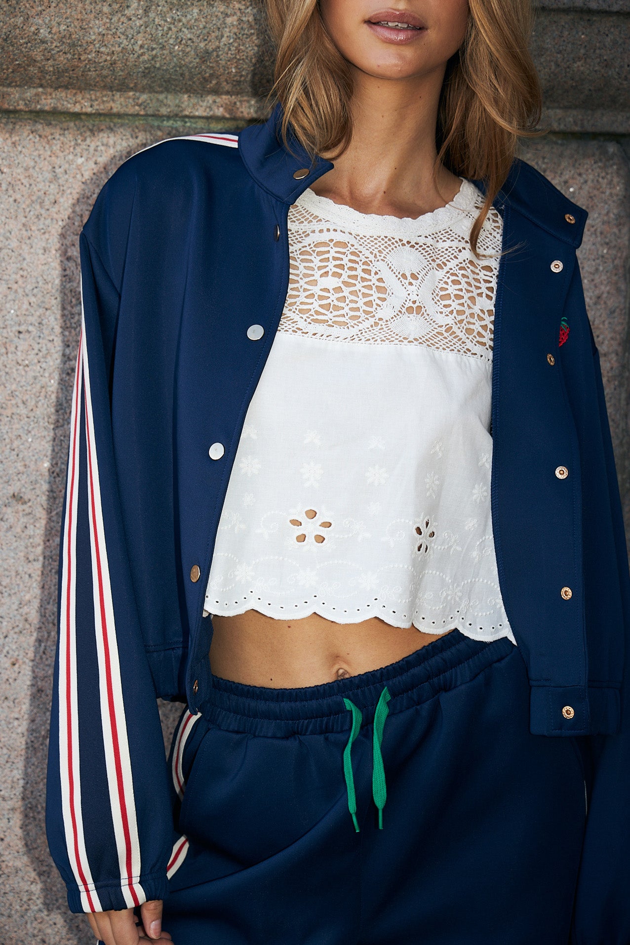 BrooklynnLL Track Jacket - Dark Blue