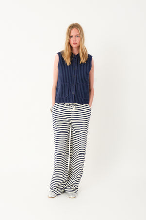 Lollys Laundry CairoLL Quilted Vest Vest 80 Stripe