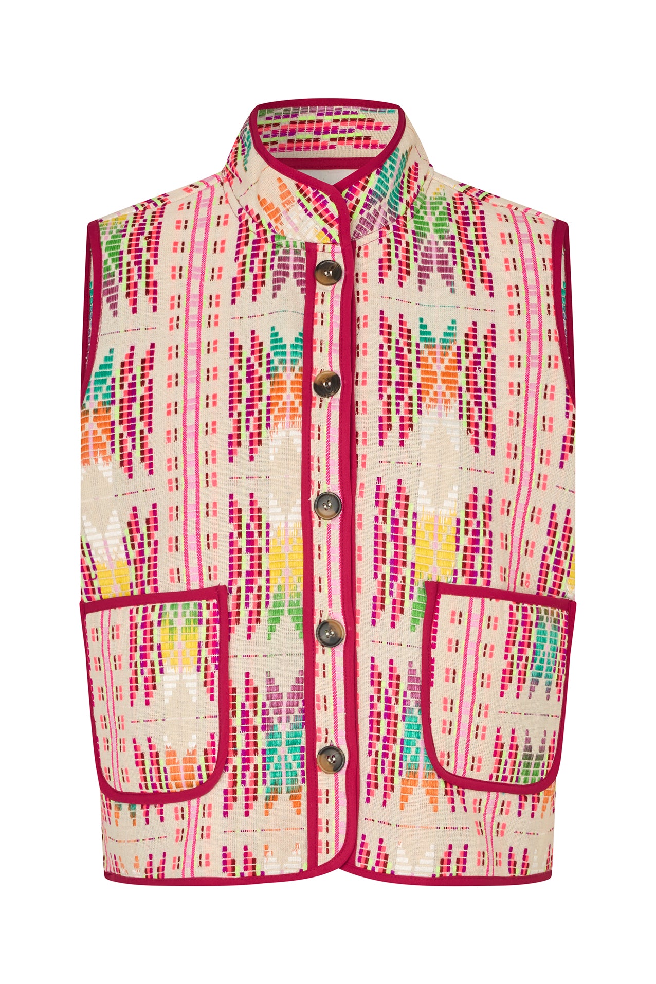 Lollys Laundry CairoLL Quilted Vest Vest 51 Pink