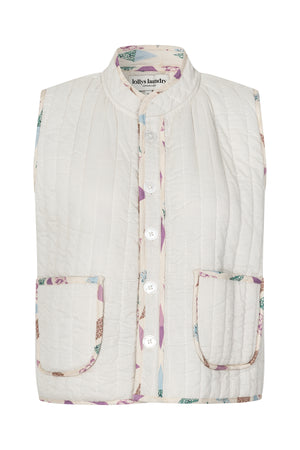 Lollys Laundry CairoLL Quilted Vest Vest 02 Creme