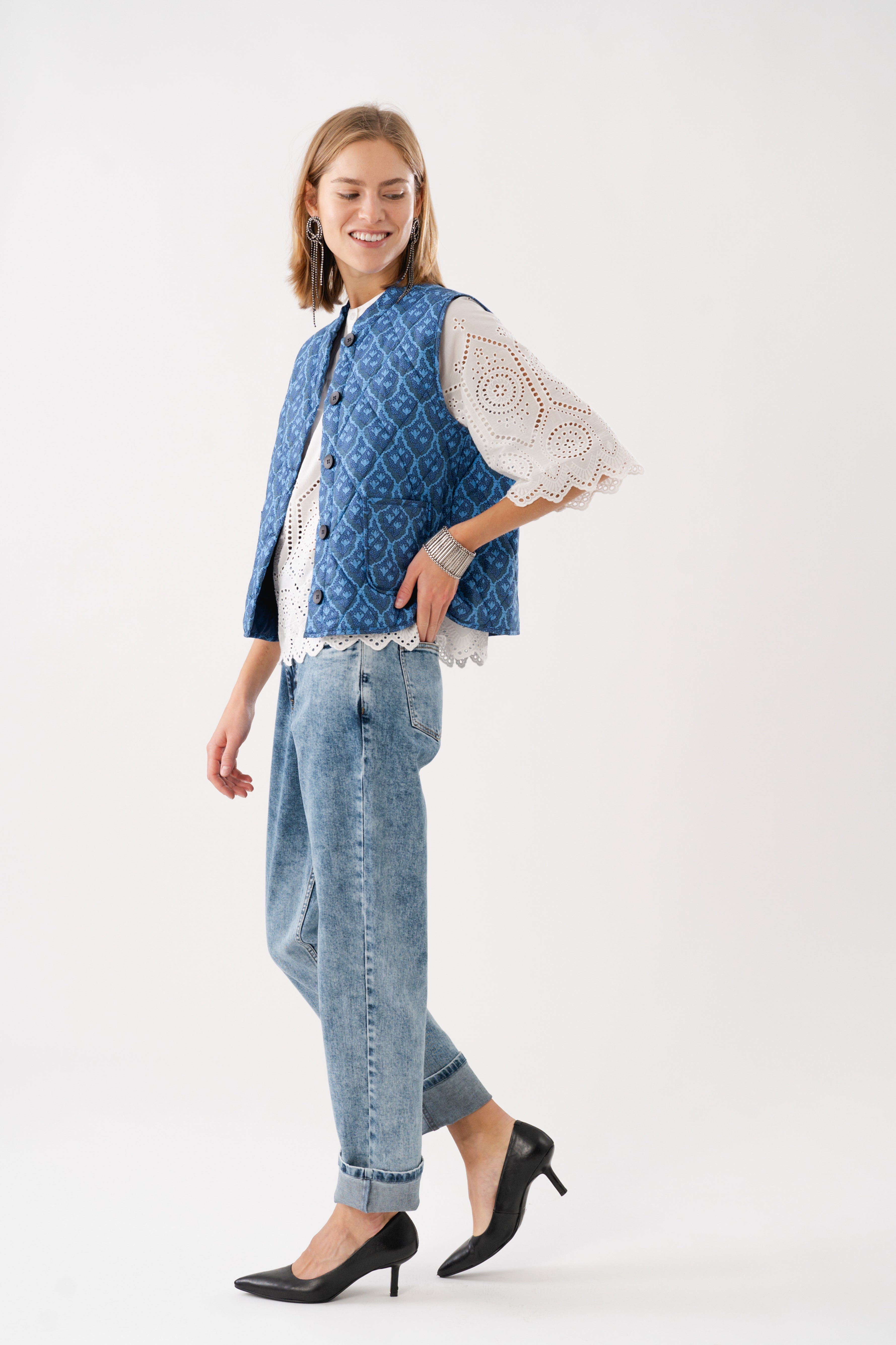 Lollys Laundry CairoLL Vest Vest 20 Blue