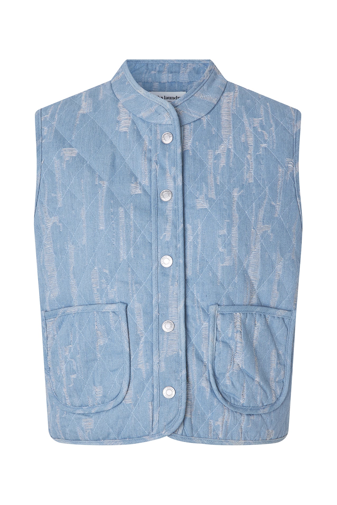 Lollys Laundry CairoLL Vest Vest 100 Washed Denim