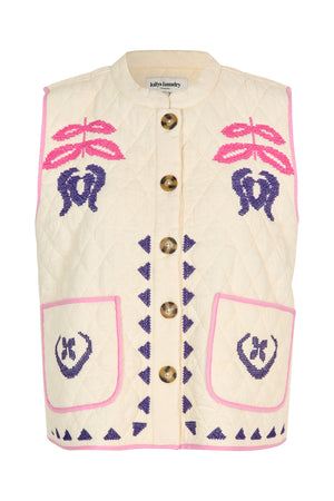 Lollys Laundry CairoLL Vest Vest 02 Creme