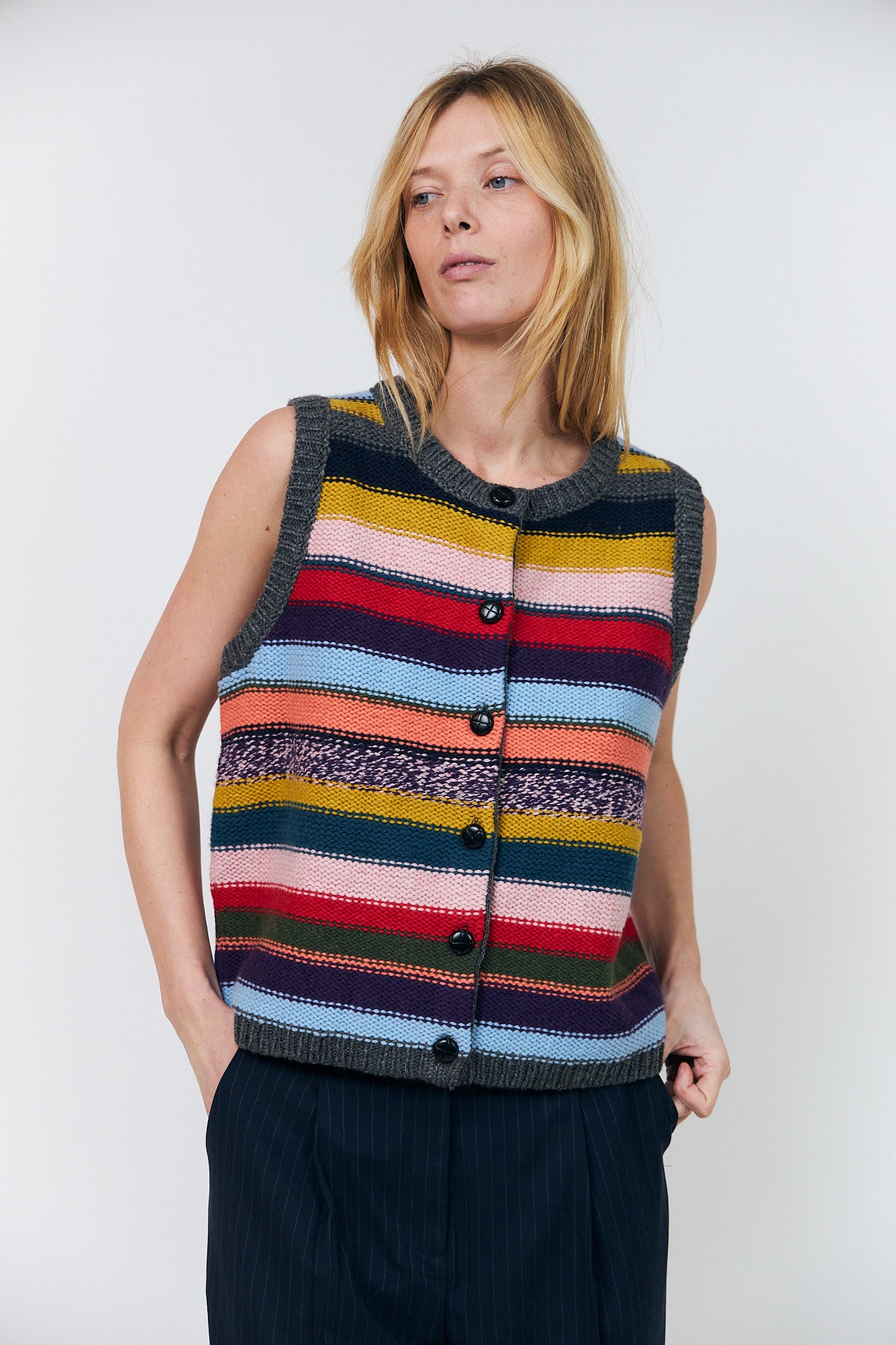 Lollys Laundry CaitLL Knit Vest Vest 70 Multi